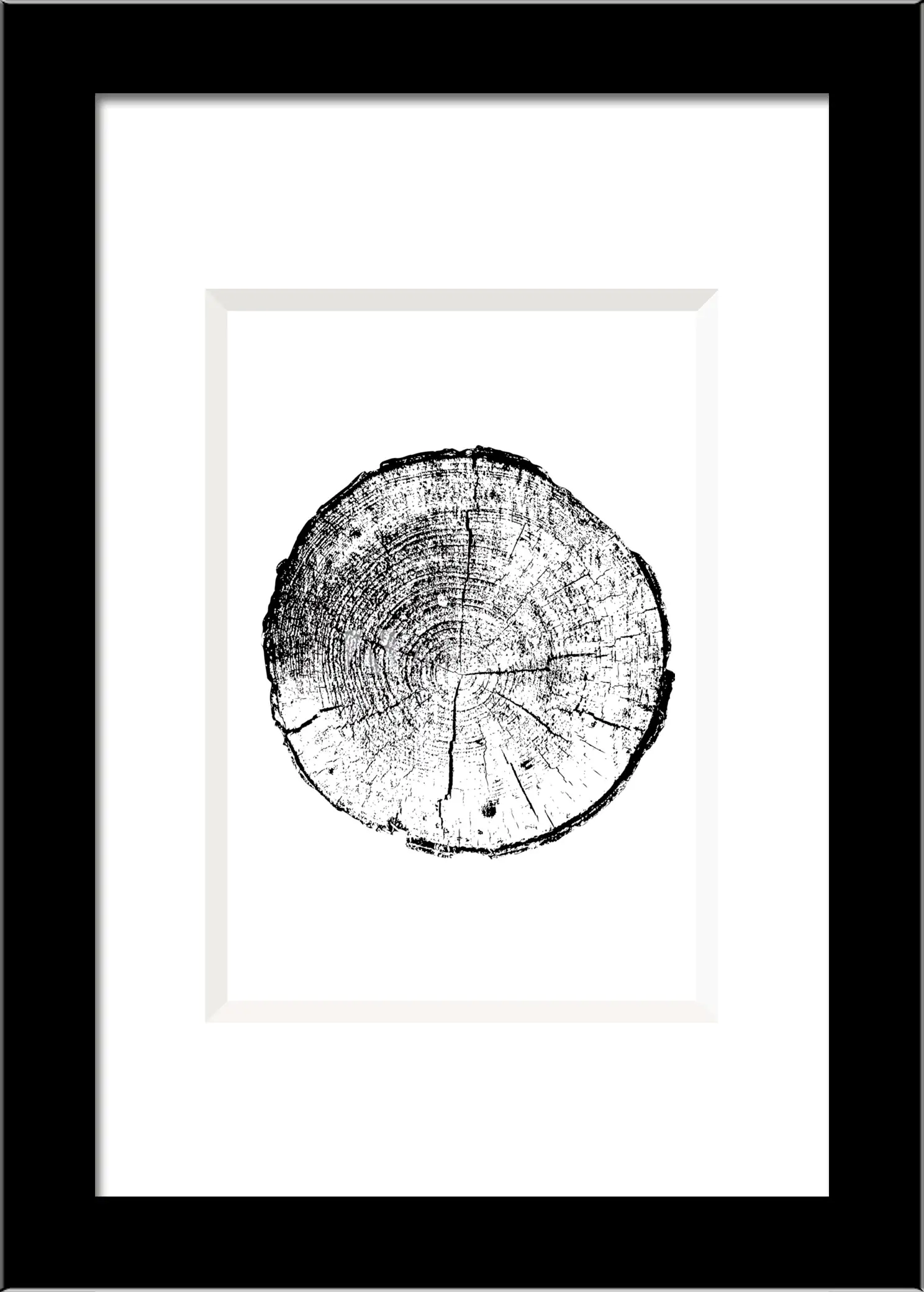 Holz Bilderrahmen Baltic schwarz 10 x 15 cm