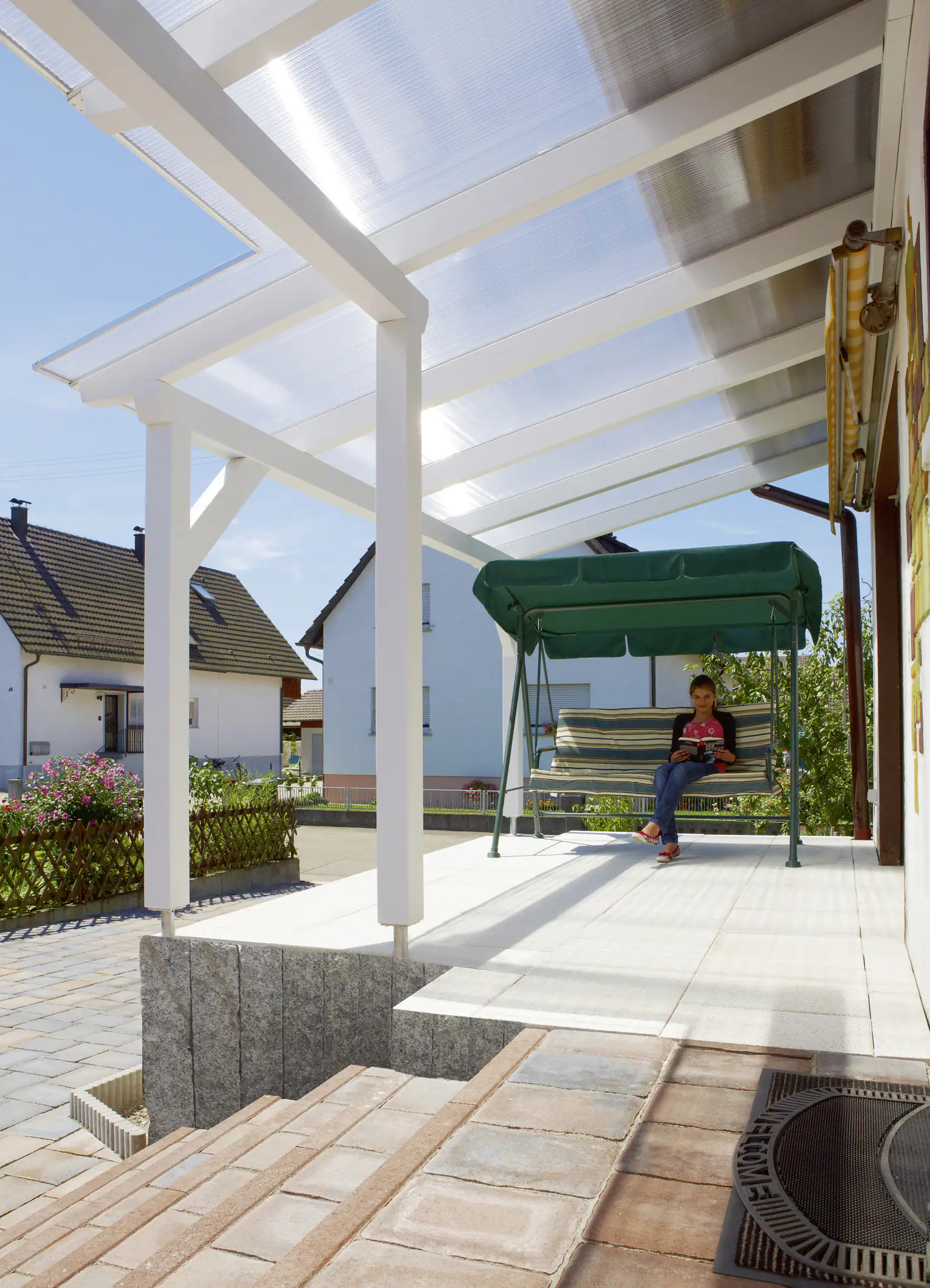 Gutta Polycarbonat-Doppelstegplatte 250 x 98 cm 16 mm