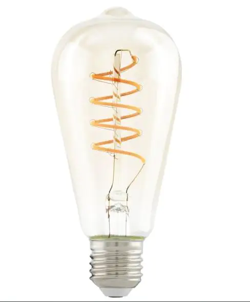 Eglo LED Leuchtmittel Edison ST64 E27 4W amber 2200K