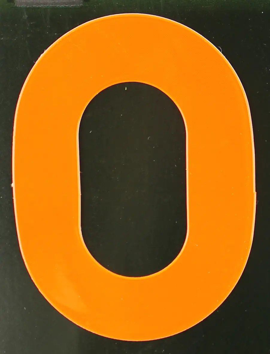 Conacord Reflektierender Klebebuchstabe "O" orange 80 mm