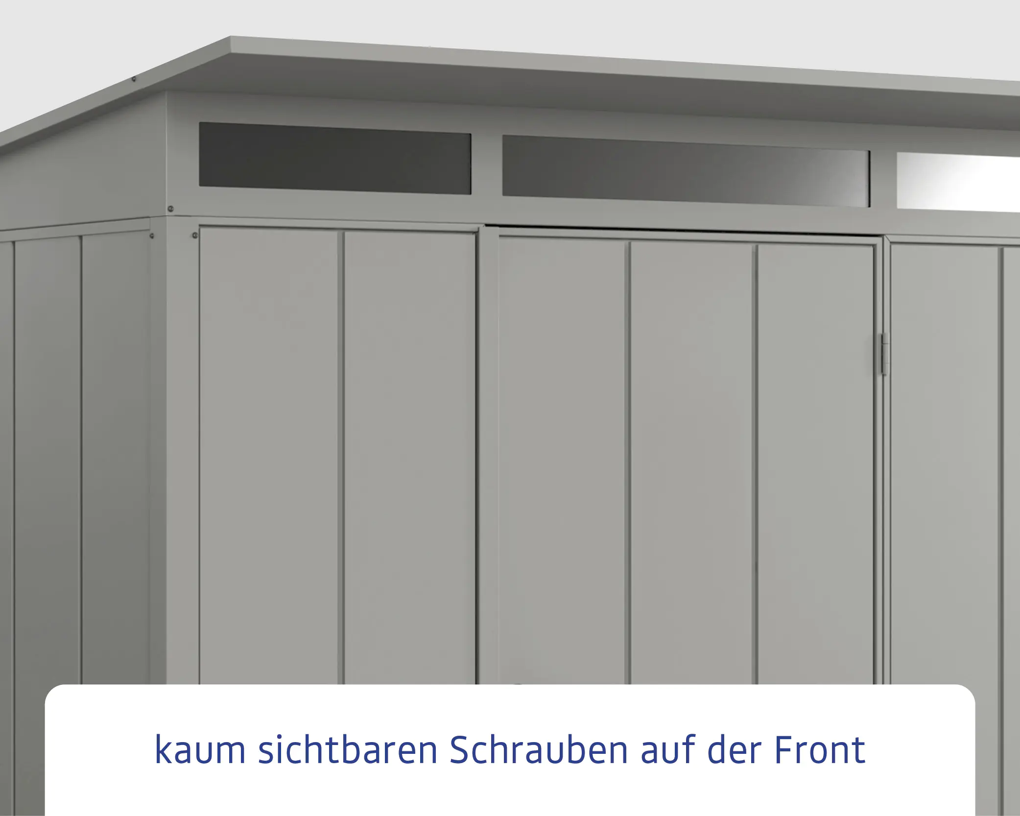 EcoStar Gerätehaus Elegant-P Typ 1 graualuminium 247,9 x 153 x 228,6 cm