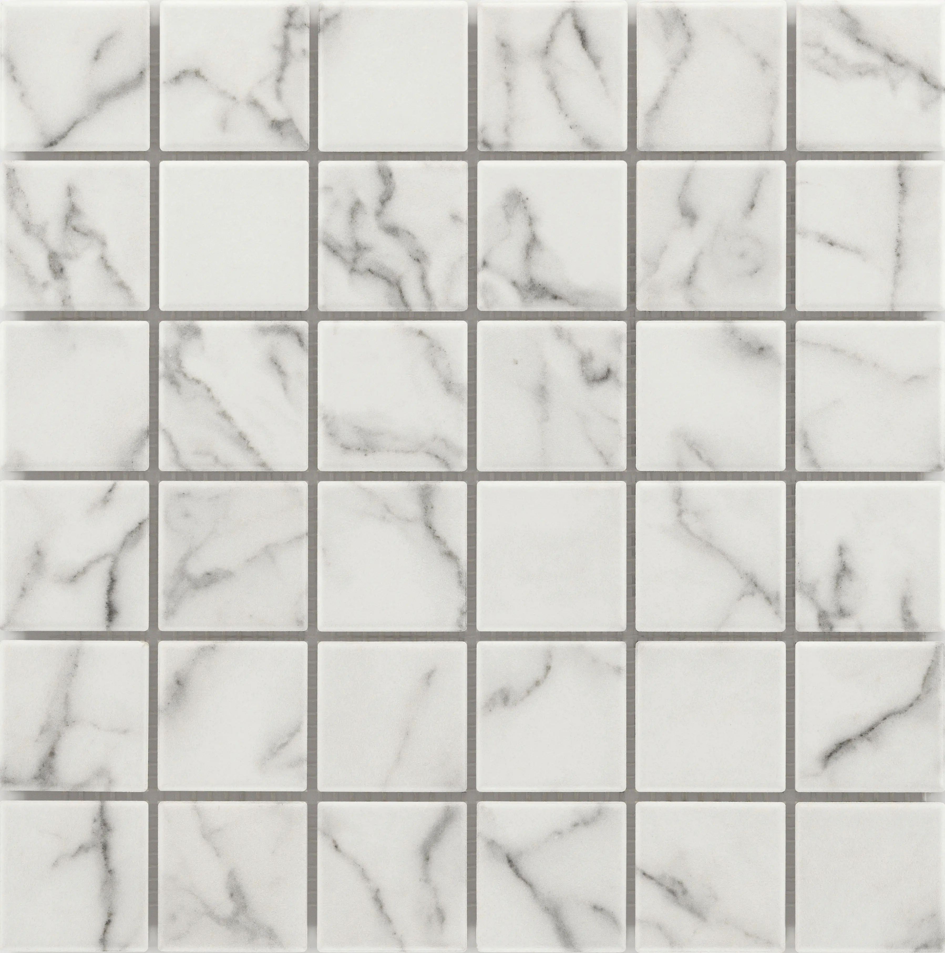 KNG Mosaikfliese rutschhemmend 29,7 x 29,7 cm marmorweiß