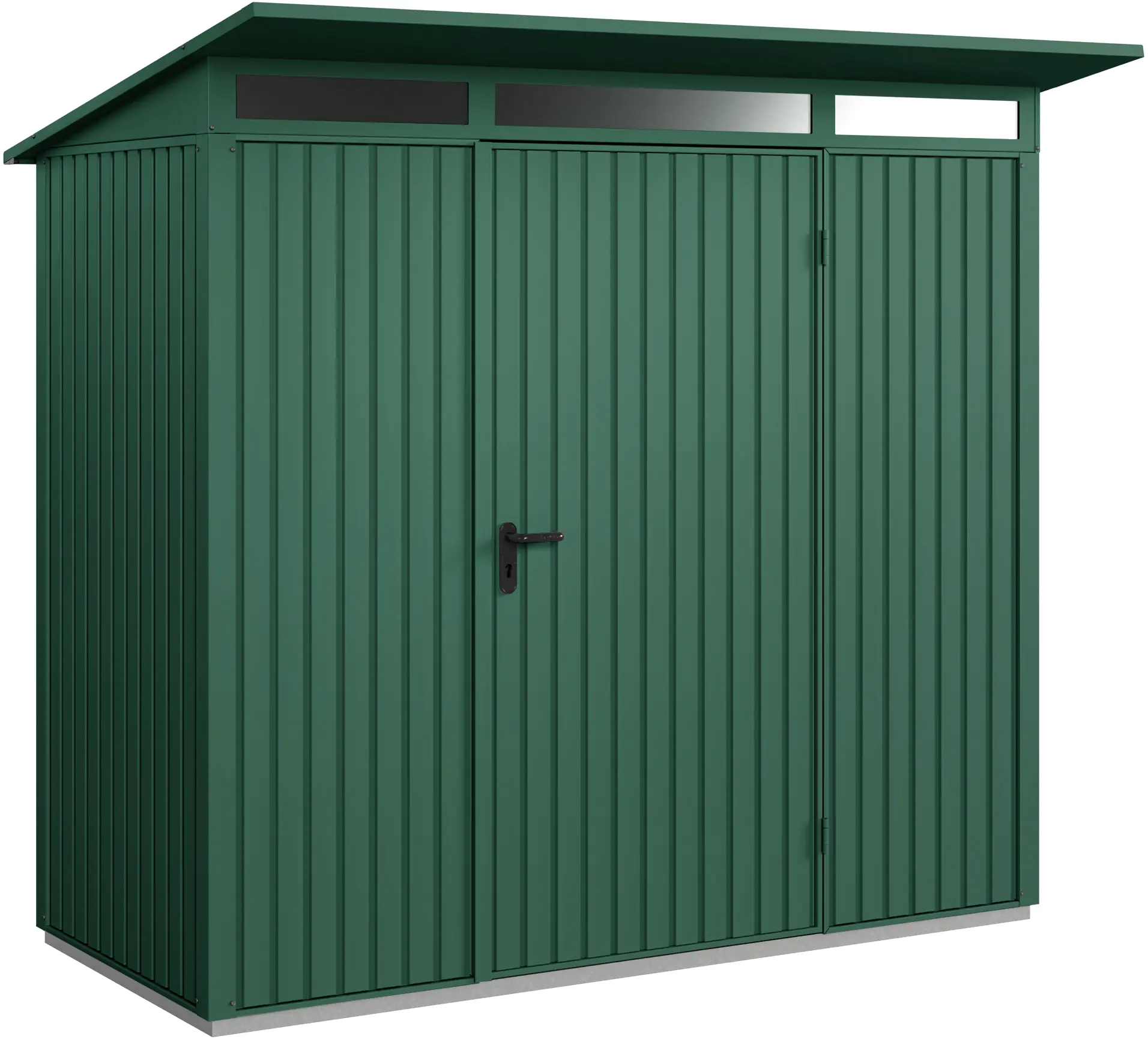EcoStar Gerätehaus Trend-P Typ 1 moosgrün 247,9 x 153 x 228,6 cm