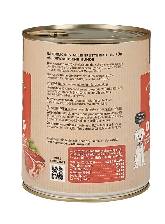 Primox Hundenassfutter Adult getreidefrei 800 g Rind