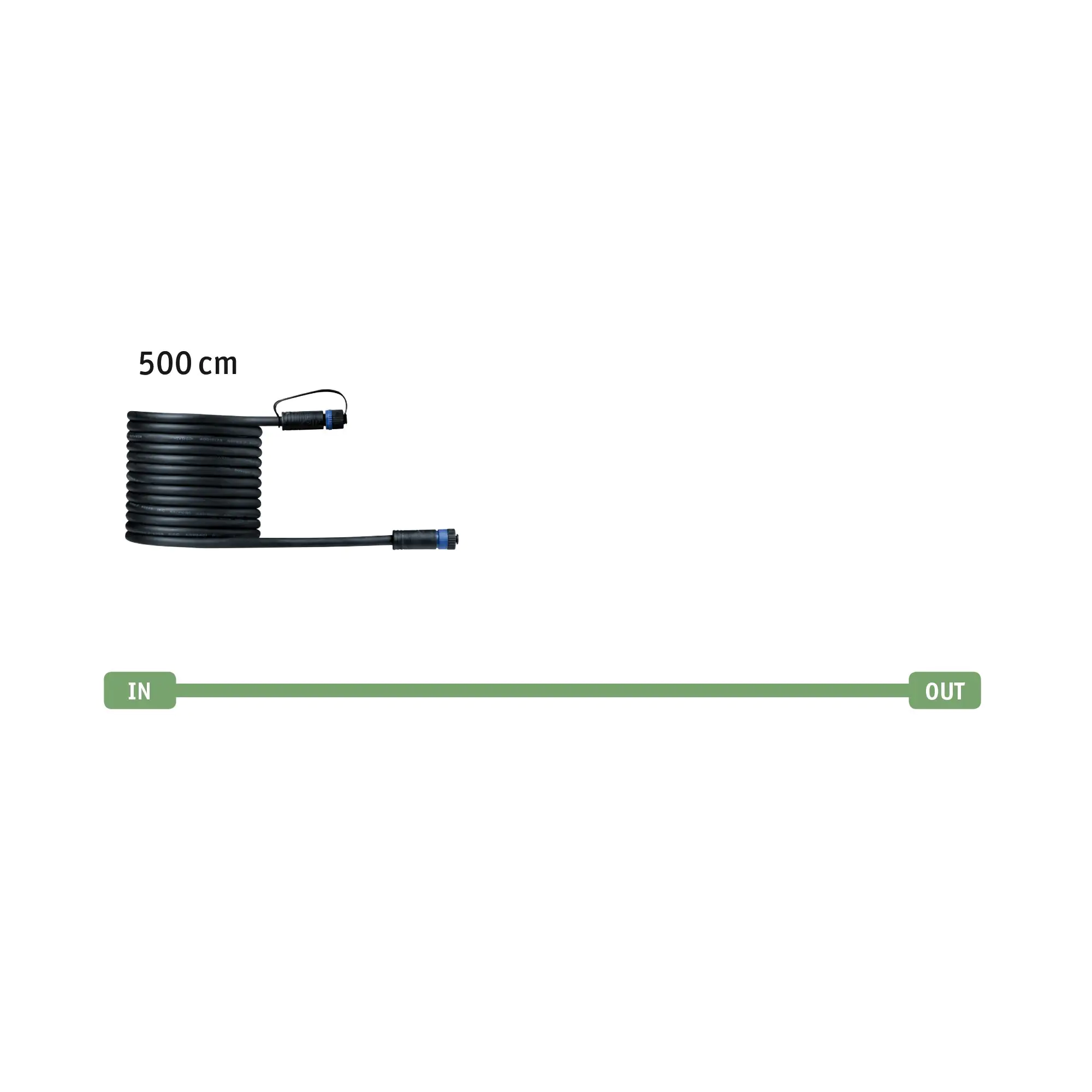 Paulmann Plug & Shine Verbindungskabel Outdoor schwarz 5 m 2er