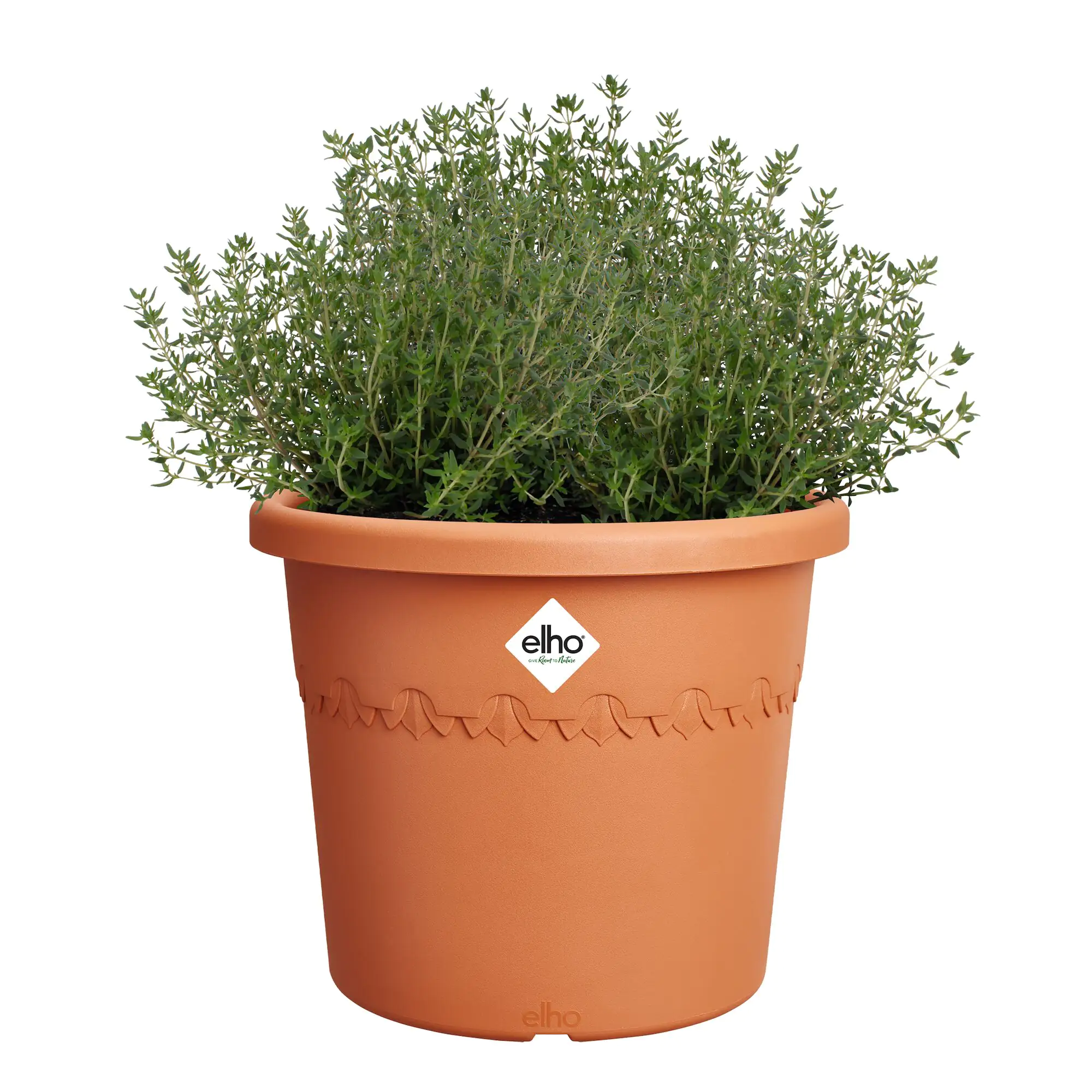 Elho Blumentopf Algarve Cilindro Ø 25 x 21 cm terra