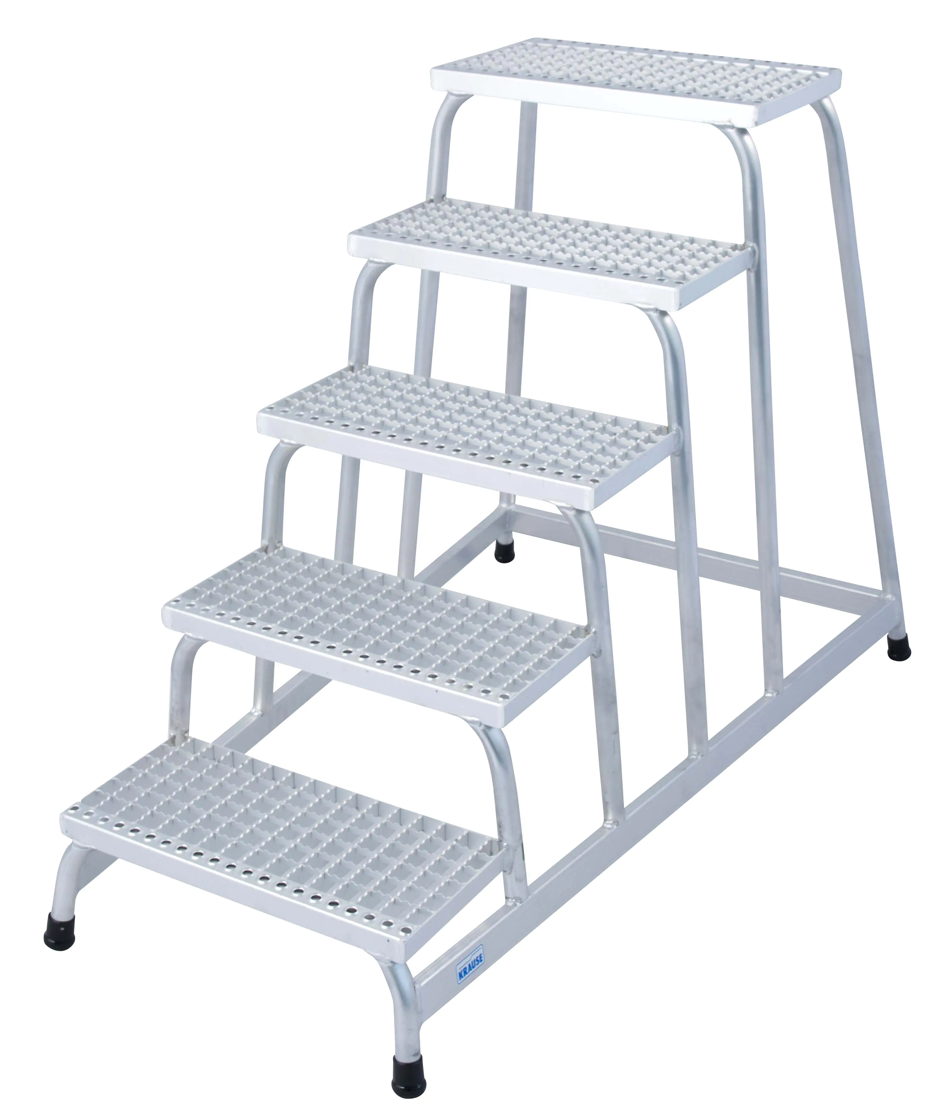 Krause Aluminium Montagetritt STABILO 5 Stufen mit Gitterrost 3,00 m