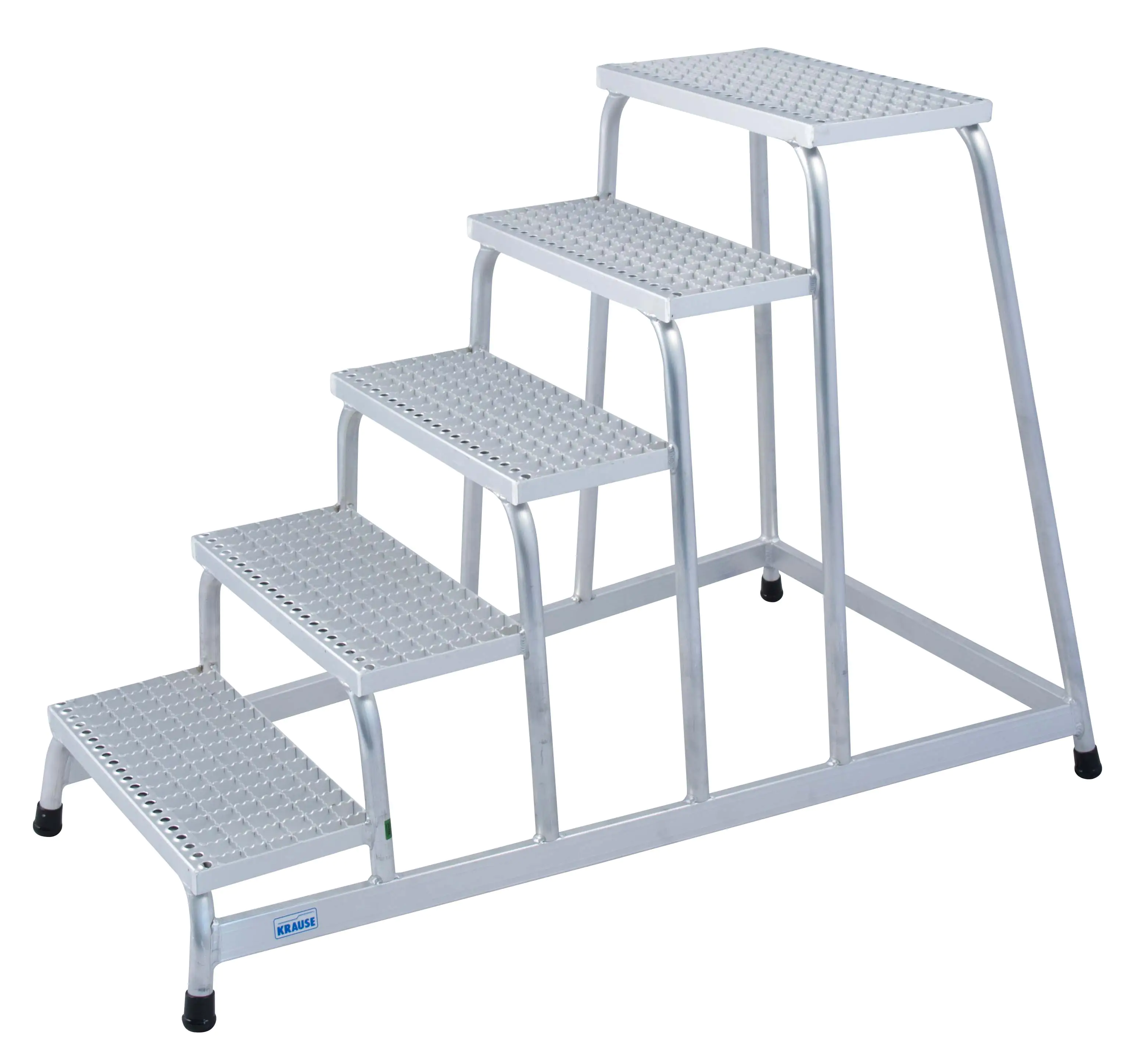 Krause Aluminium Montagetritt STABILO 5 Stufen mit Gitterrost 3,00 m