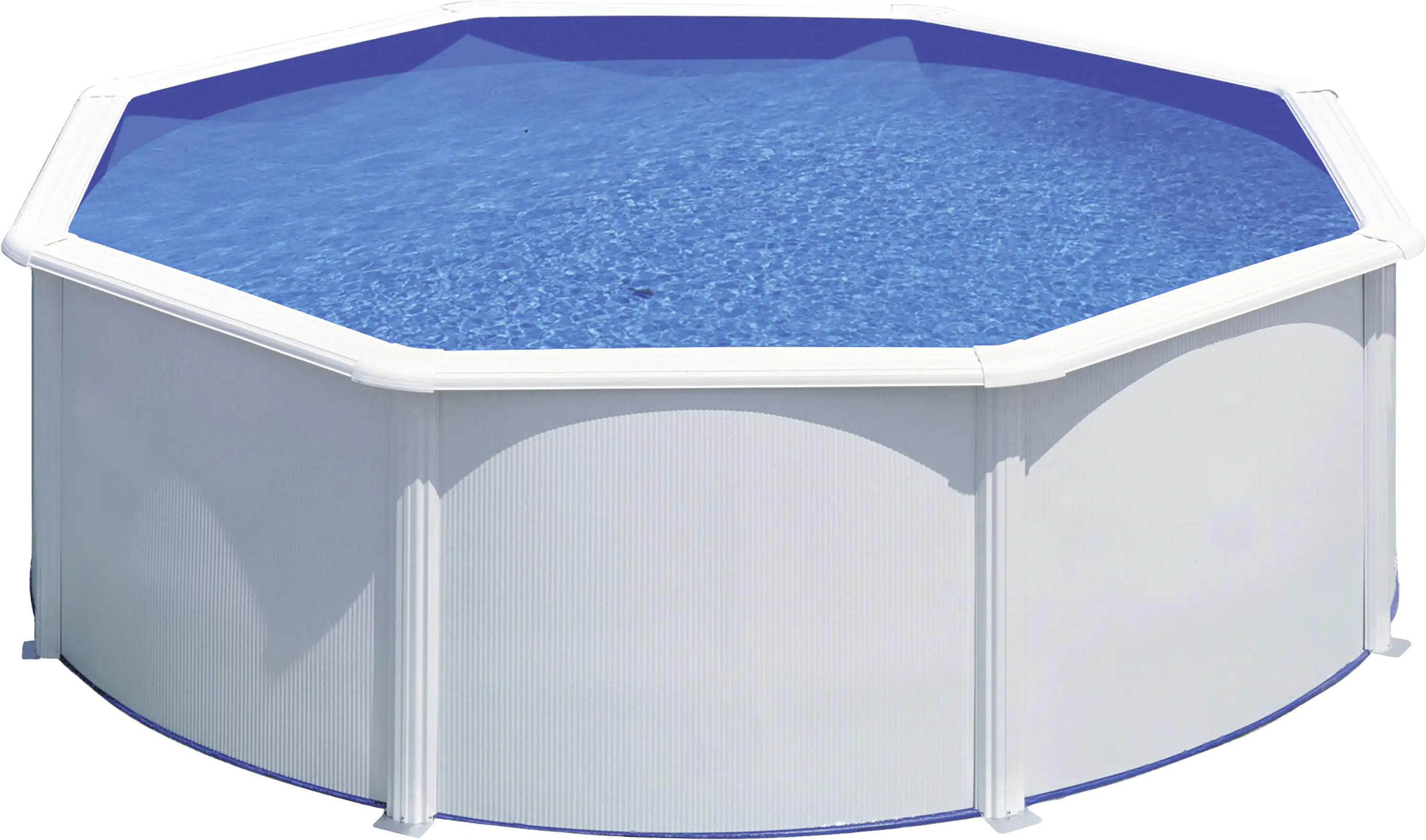Gre Stahlwandpool Fidji rund Ø 350 x 120 cm weiß