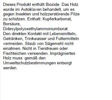 Kantholzpfosten 200 cm, 70 x 70 mm, kesseldruckimprägniert