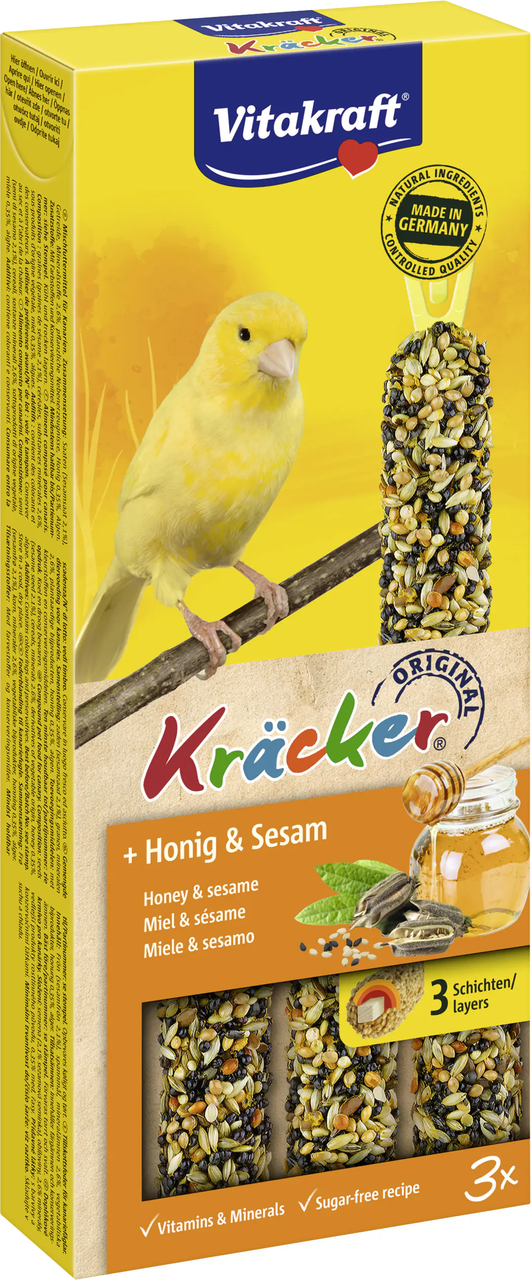 Vitakraft Kräcker® Honig & Sesam 3 Stück / 90 g