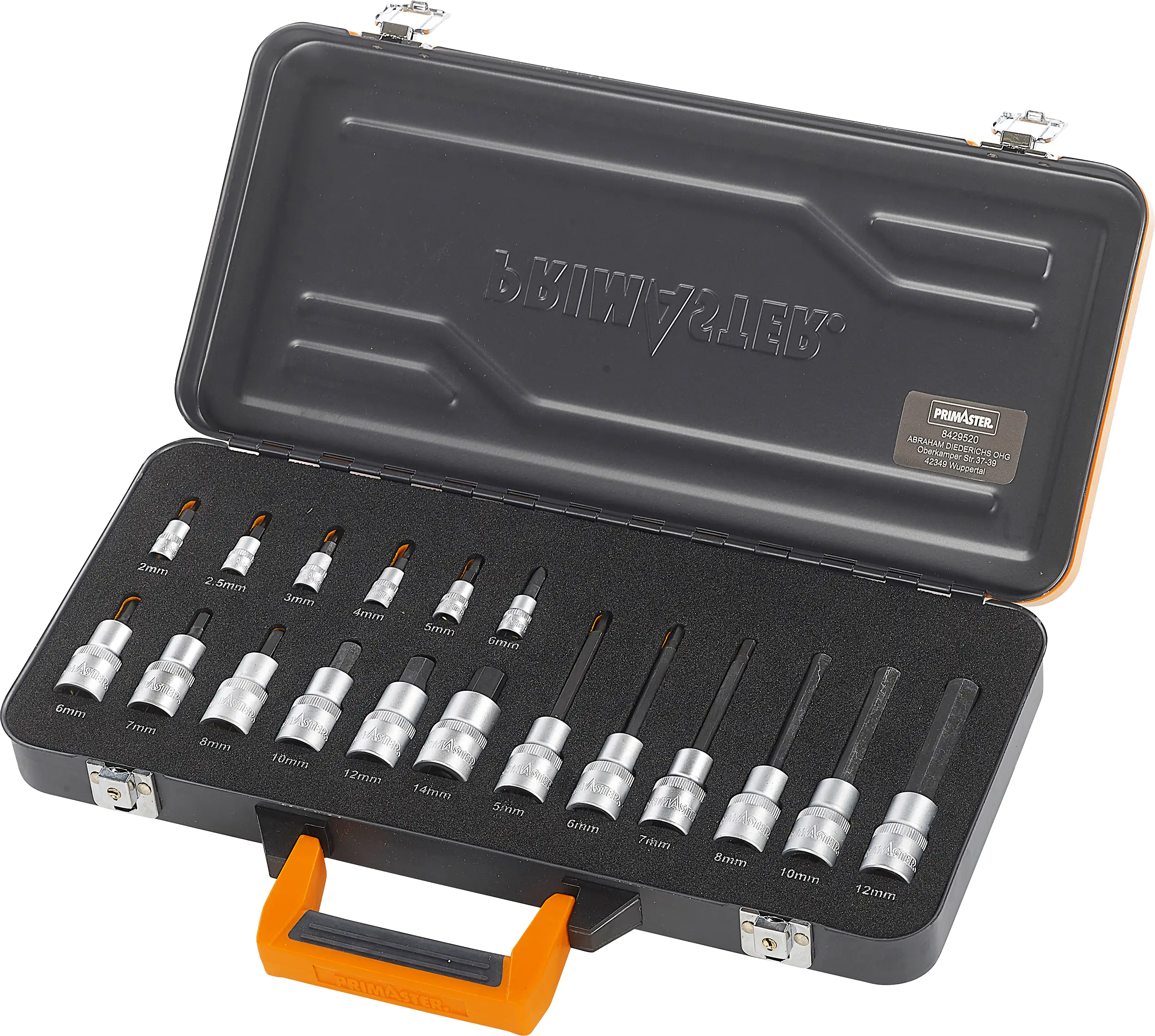 Primaster Mechaniker-Bit-Steckschlüssel-Set STB18 18-teilig 1/4" & 1/2"