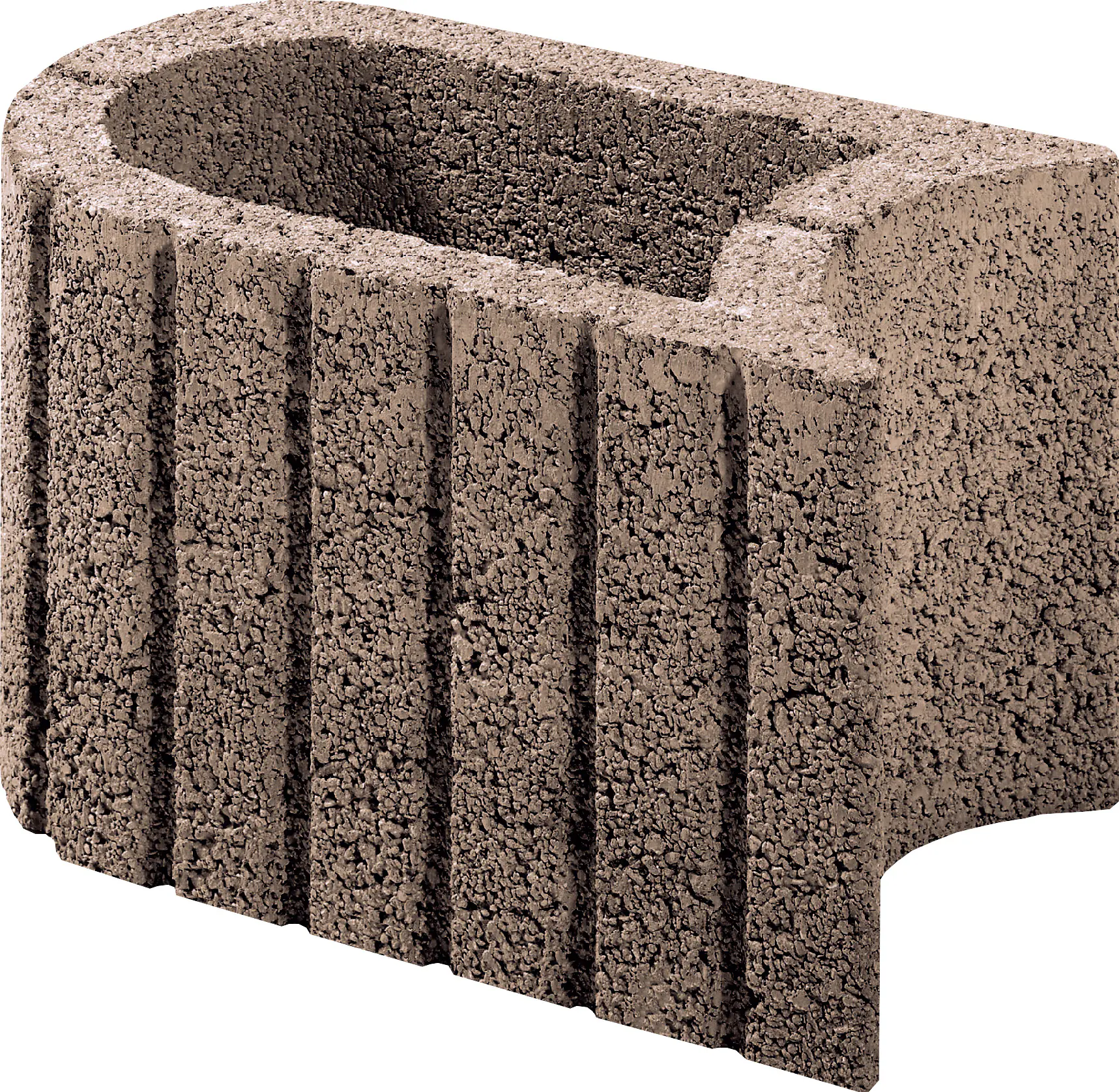 Kann Pflanzstein Mini Plus 35 x 20 x 20 cm braun