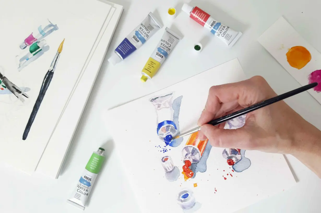 Kreul el Greco Aquarellfarben Tuben Set 12 x 12 ml 