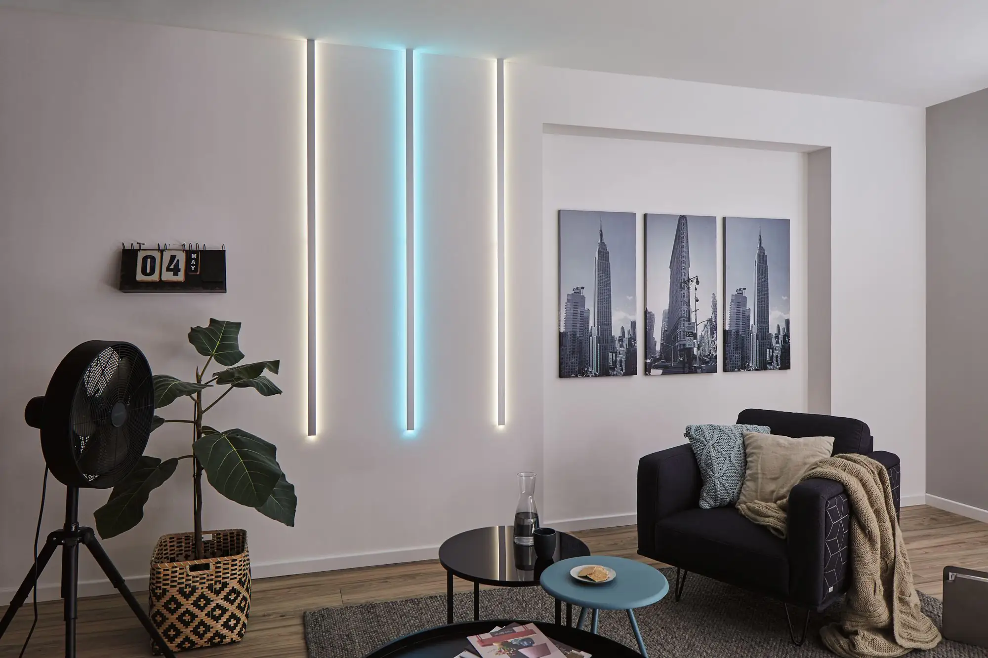 Paulmann Duo Profil inkl. Clips und Diffusor 2 m alu eloxiert