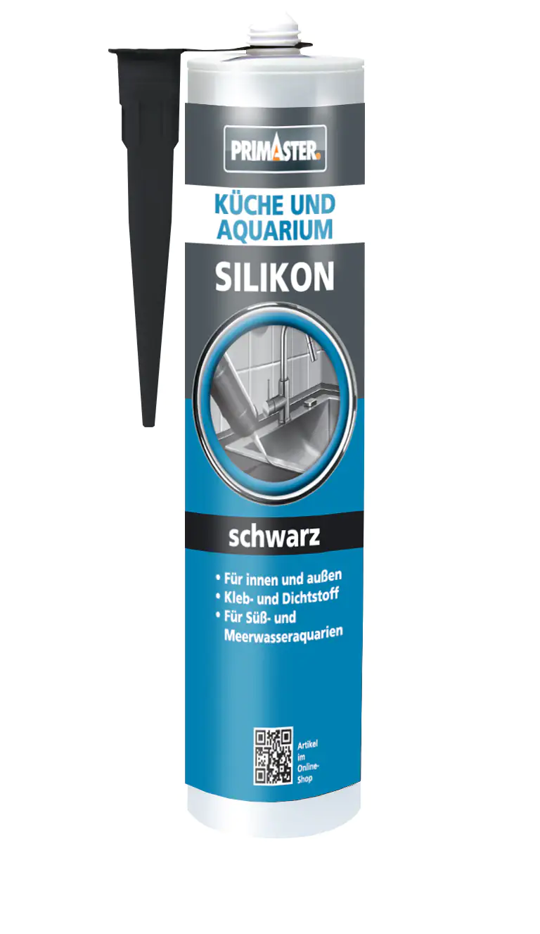 Primaster Silikon Küche & Aquarium schwarz 300 ml