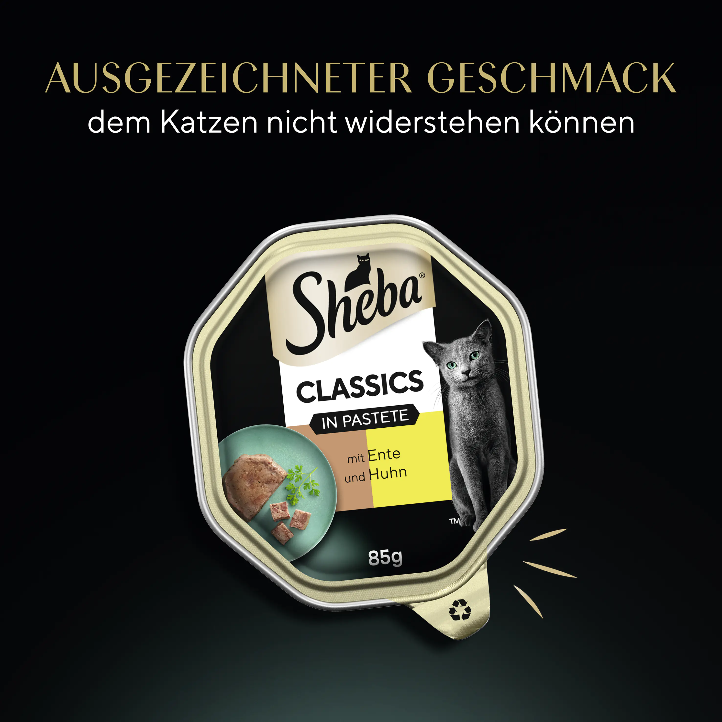 Sheba Classics in Pastete Katzennassfutter Adult 85 g Ente & Huhn