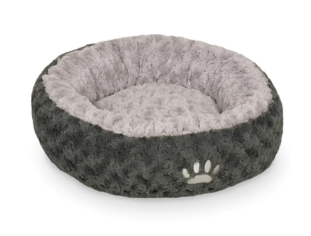 Nobby Hundebett & Katzenbett Donut Seoli Ø 45 cm dunkelgrau-hellgrau
