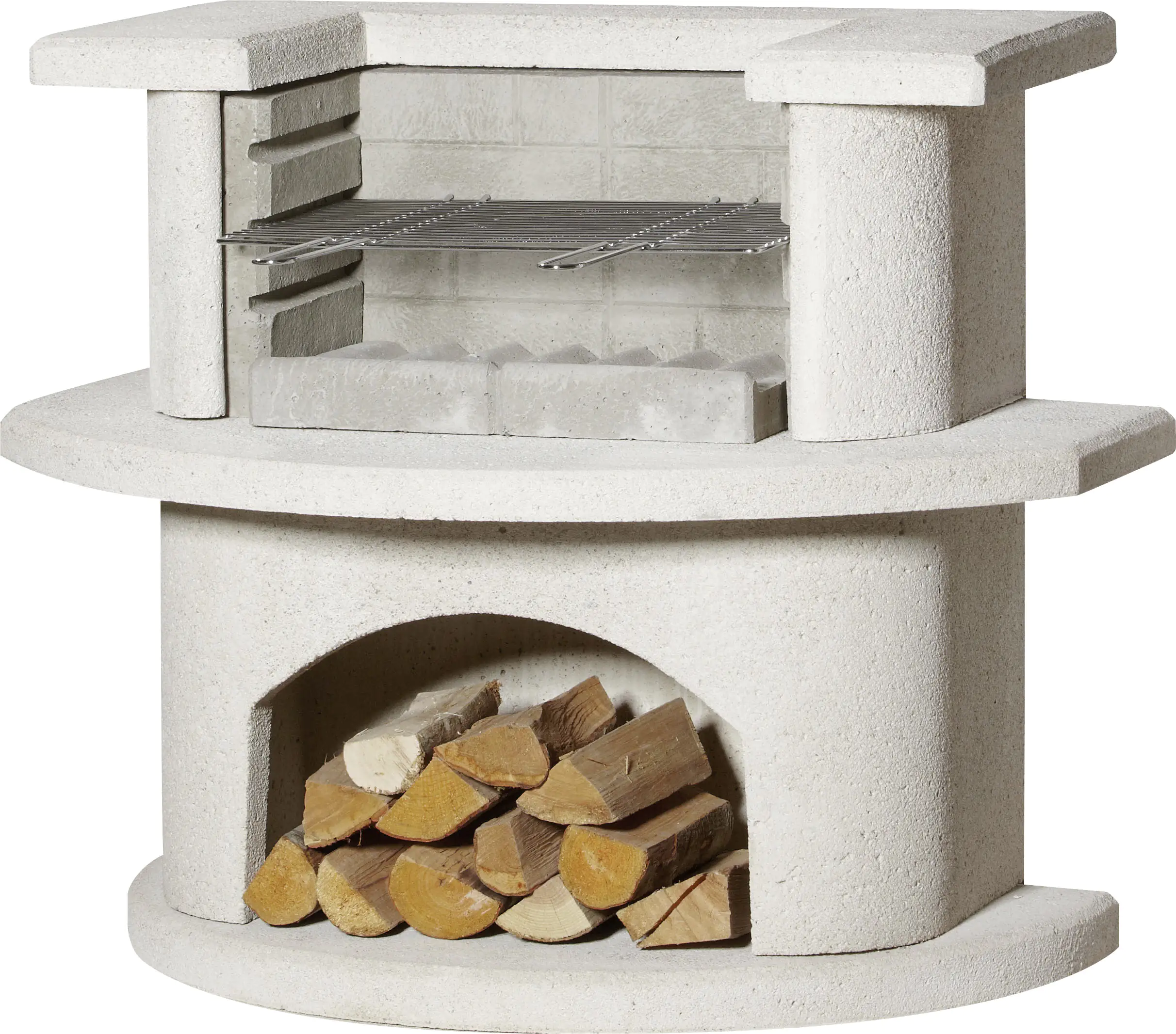Buschbeck Grillbar Venedig weiß, 93 x 110 x 65 cm