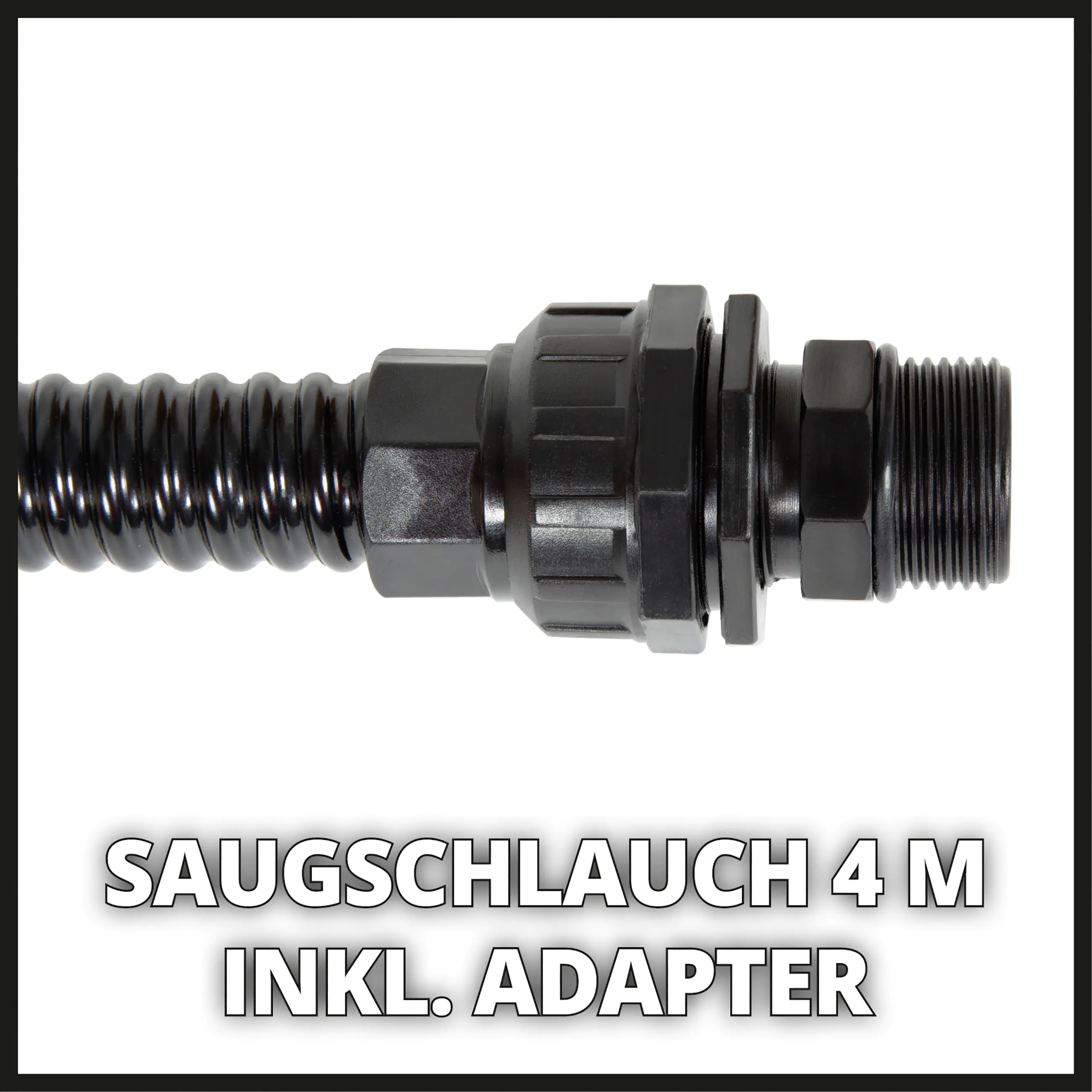 Einhell Saugschlauch 4 m für Pumpe Kunststoff