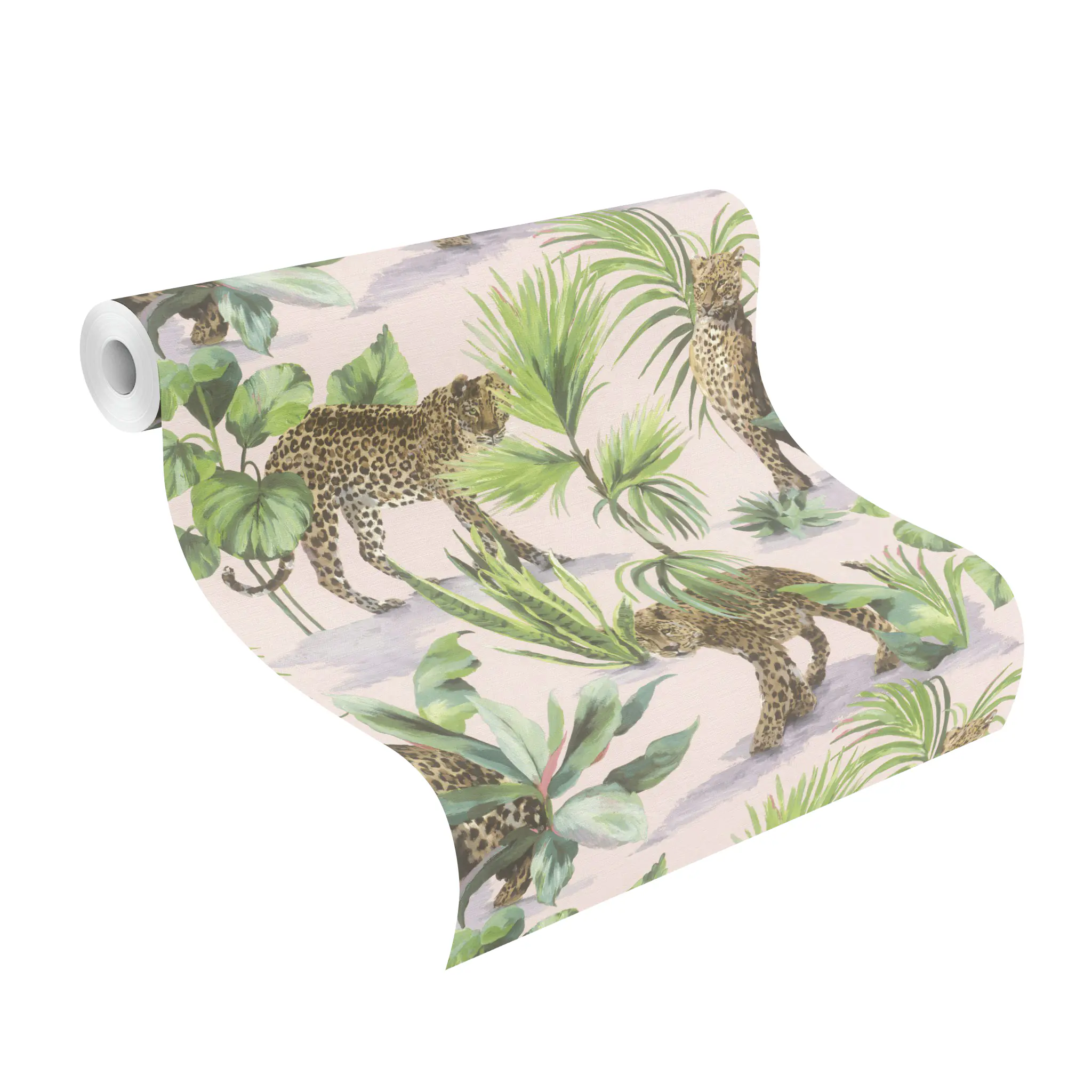 Tesa x Rasch selbstklebende Tapete Savanna Leopard braun grün 6 x 0,53 m 