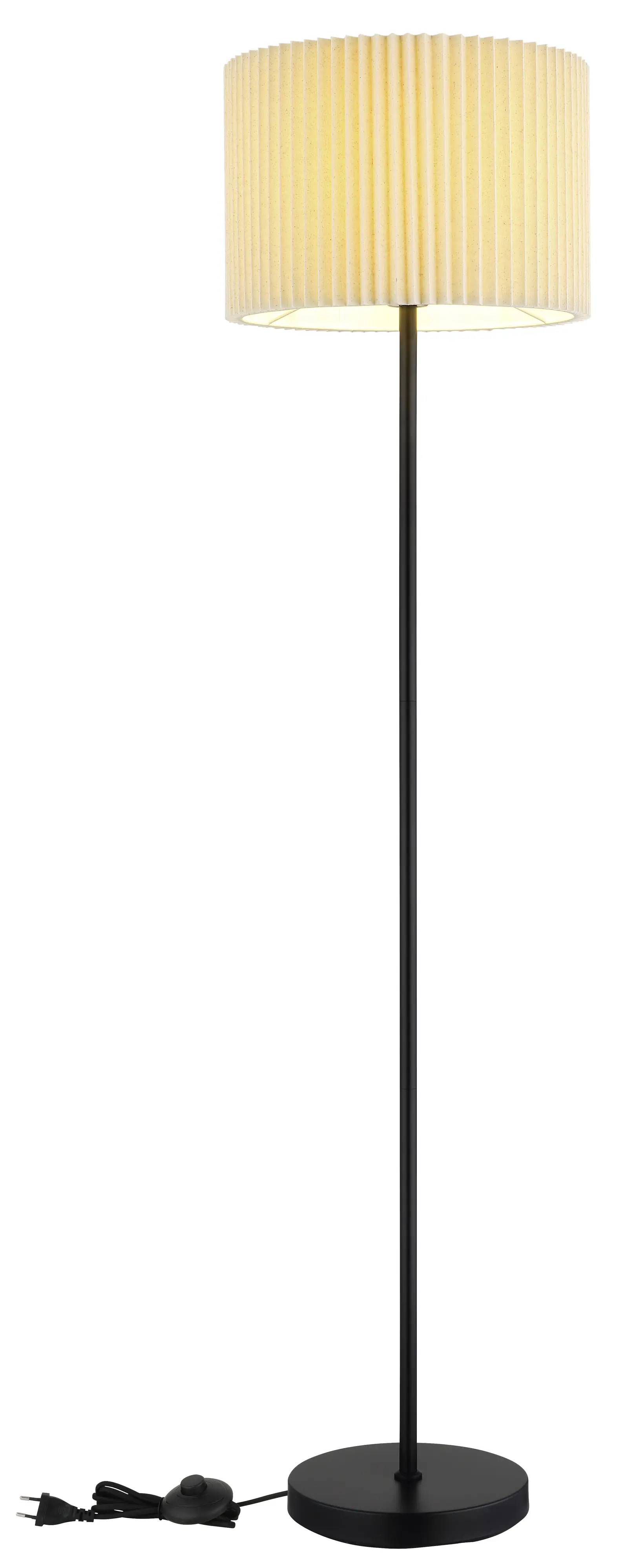 Globo Stehleuchte Page 152 cm schwarz matt