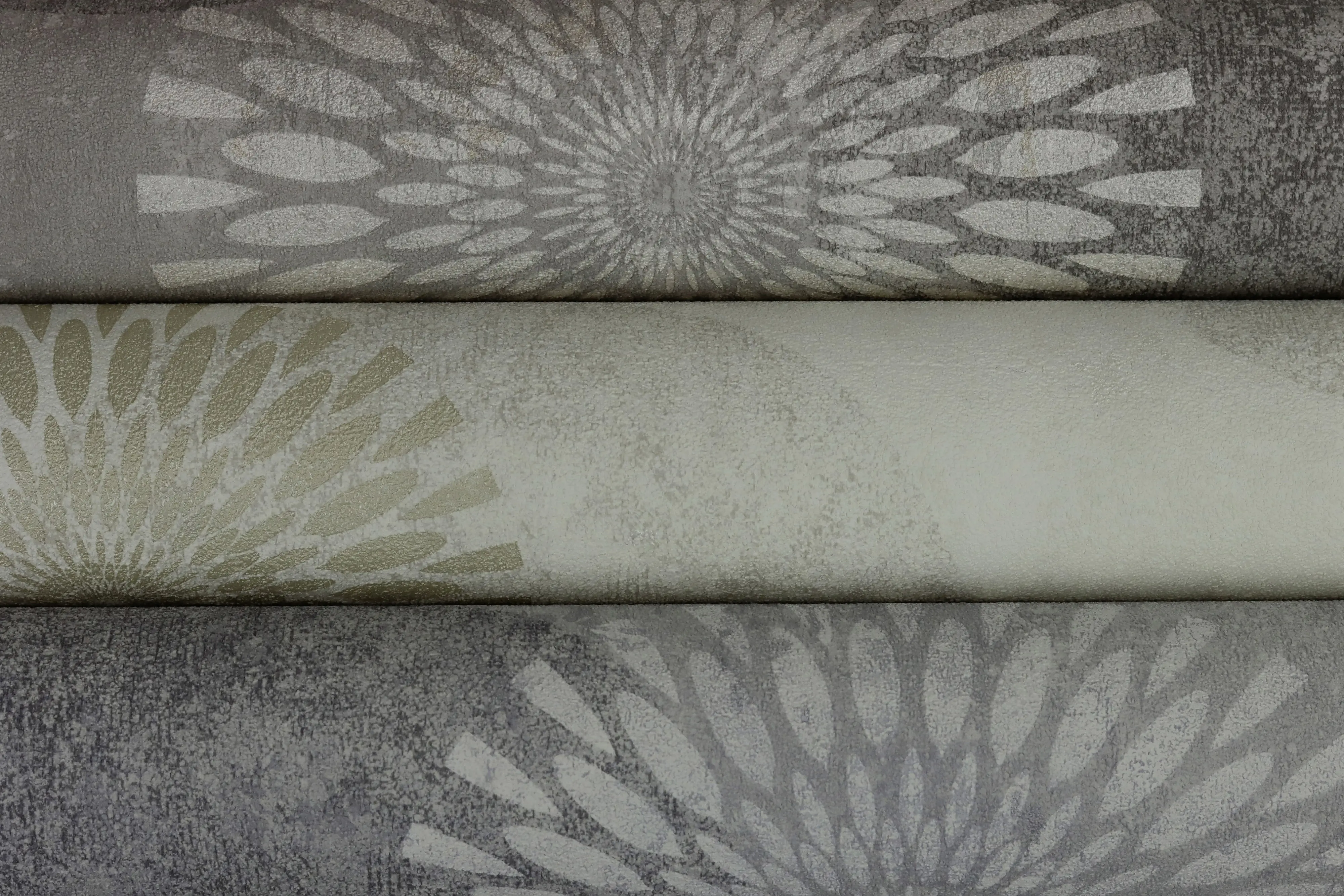 Rasch Vliestapete 651713 Kreise grau-beige 10,05 x 0,53 m 