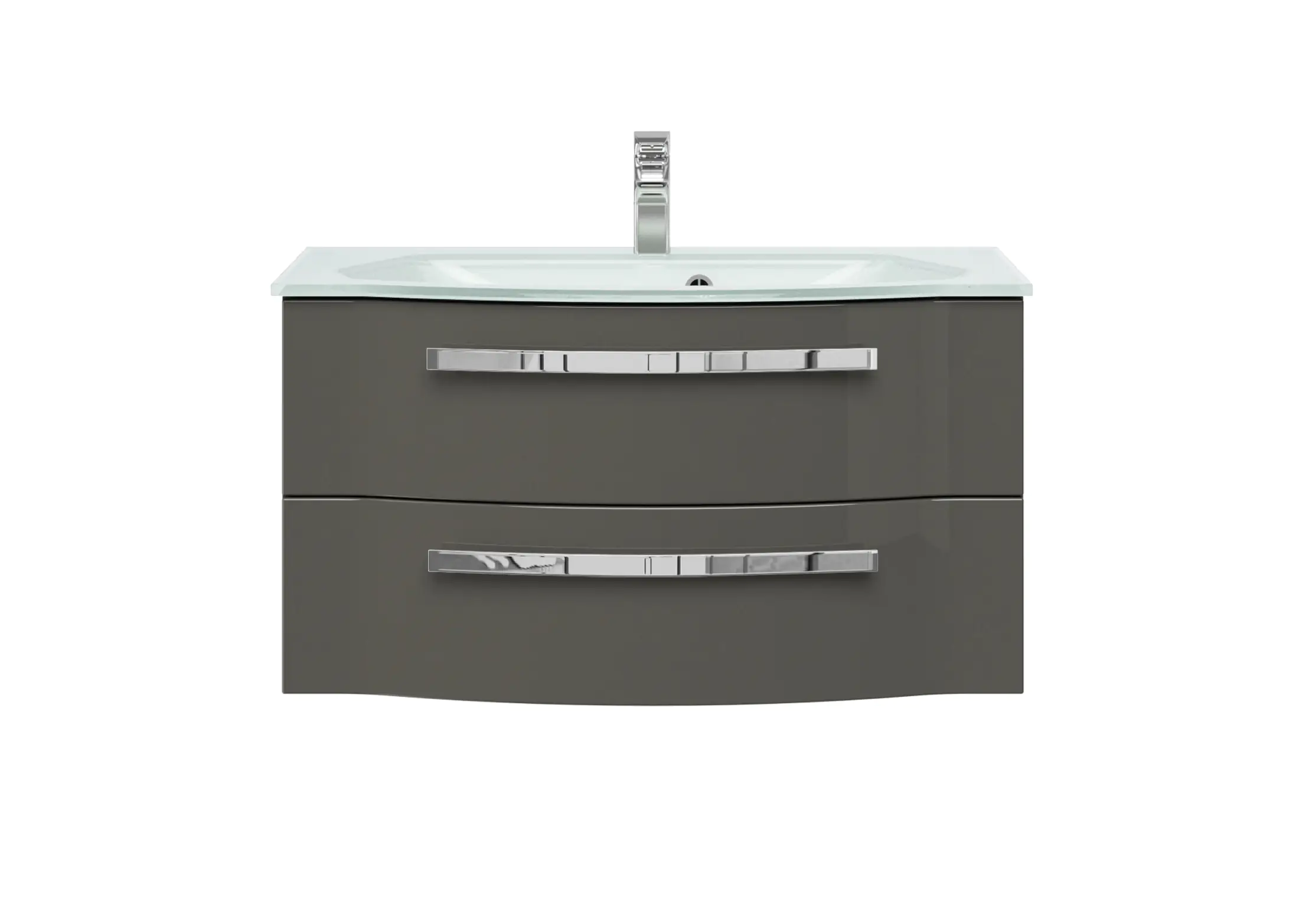 Pelipal Waschtischunterschrank Fokus 4005 mit Glaswaschtisch, Breite 92 cm