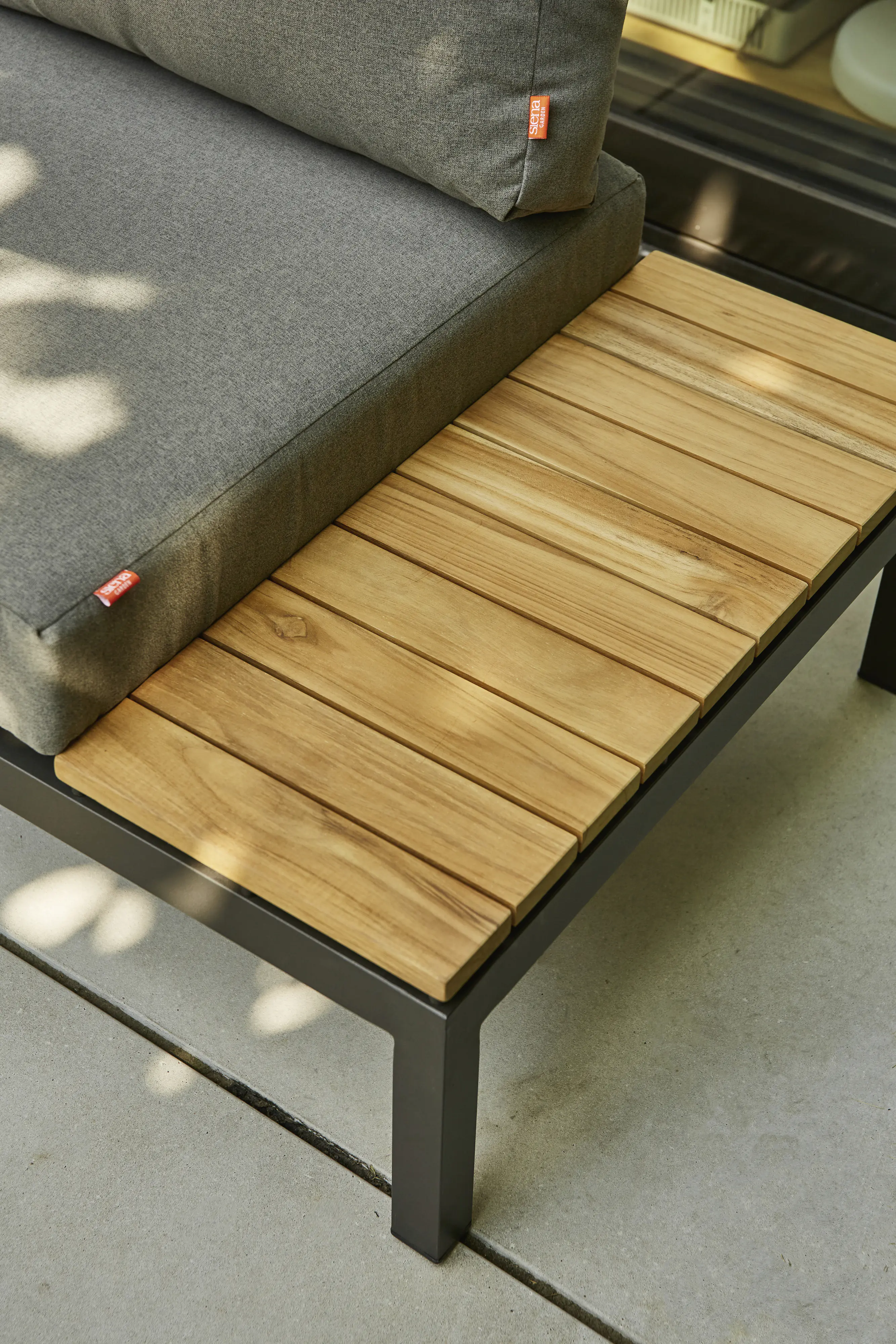Siena Garden Gartenmöbel-Set Alvida Aluminium/Holz inkl. Kissen 4-tlg.
