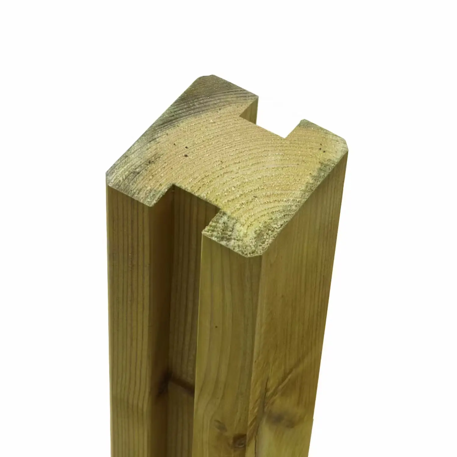 Plus Profilpfosten 268 cm 90 x 90 mm 2 Nut druckimrägniert grün
