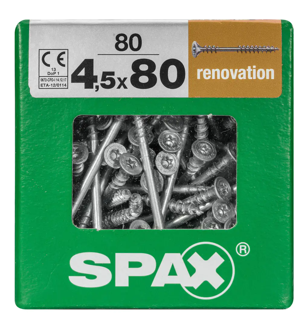 Spax Verlegeschrauben 4.5 x 80 mm TX 20 - 80 Stk.