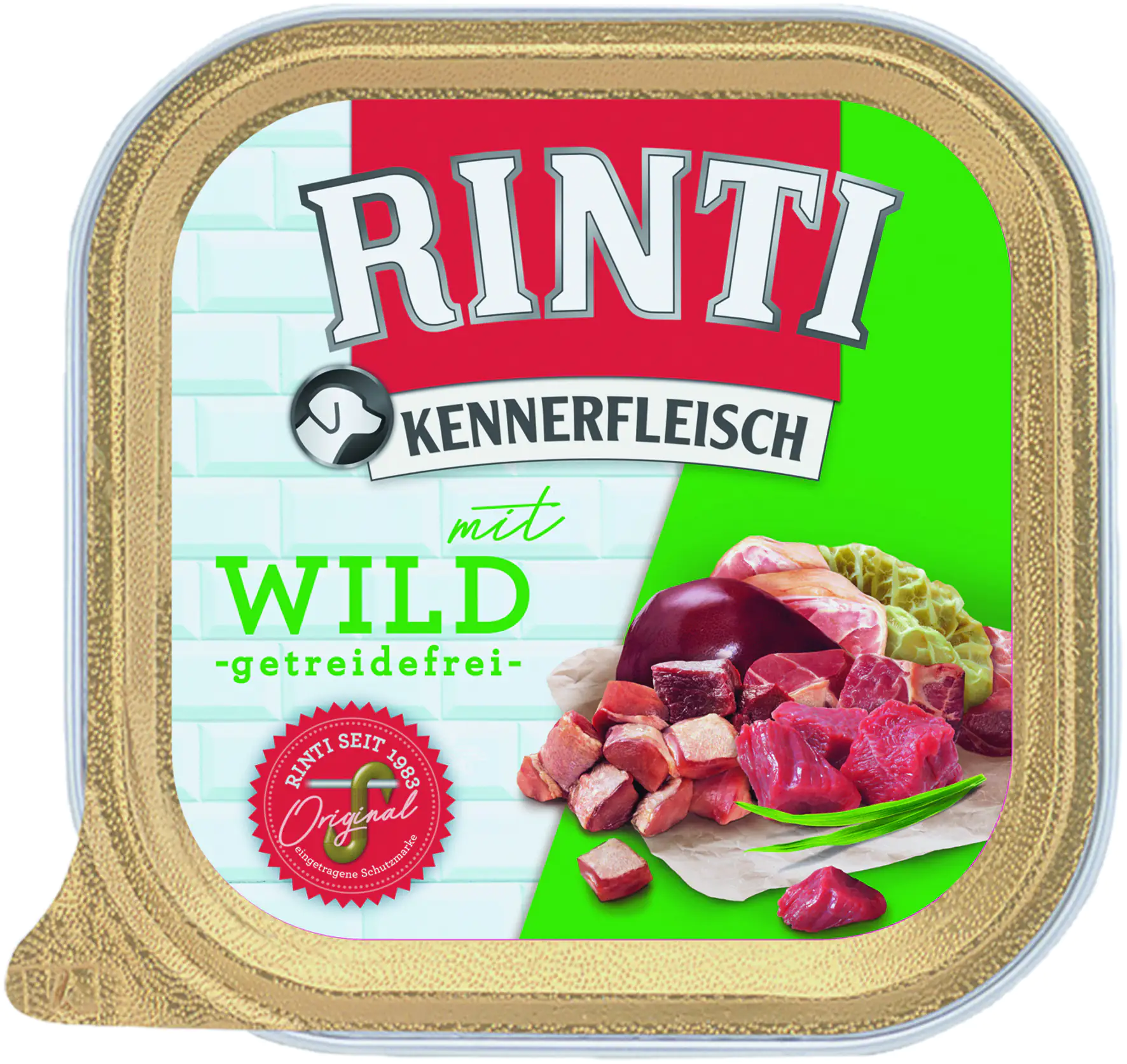 Rinti Kennerfleisch Hundenassfutter Adult getreidefrei 300 g Wild