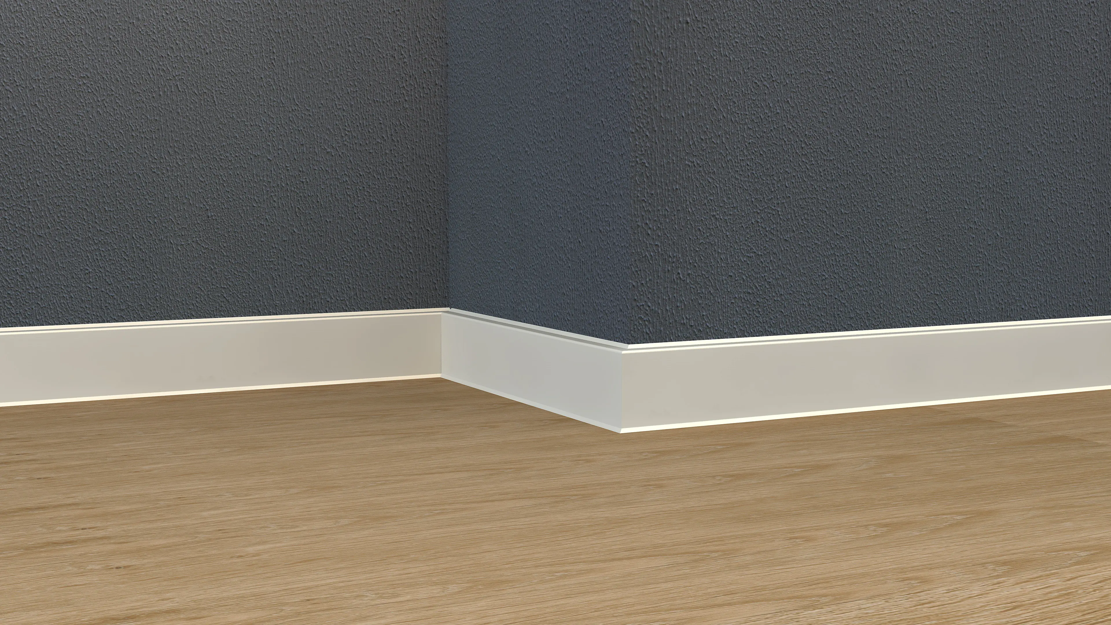 Neuhofer Fußleiste MDF 240 cm x 60 x 13 mm weiß 