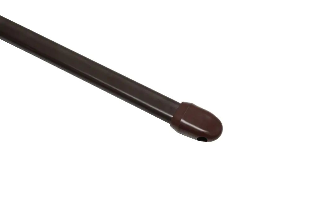Gardinia Vitragestange flachoval braun, Ø 11 mm, ausziehbar 60 - 100 cm