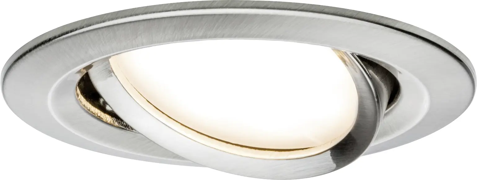 Paulmann LED Einbauleuchte Coin Slim IP23 rund 6,8 W Eisen 3er-Set dimmbar