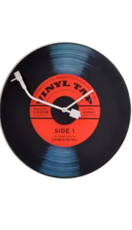 Nextime Wanduhr Vinyl Tab Ø 43 cm