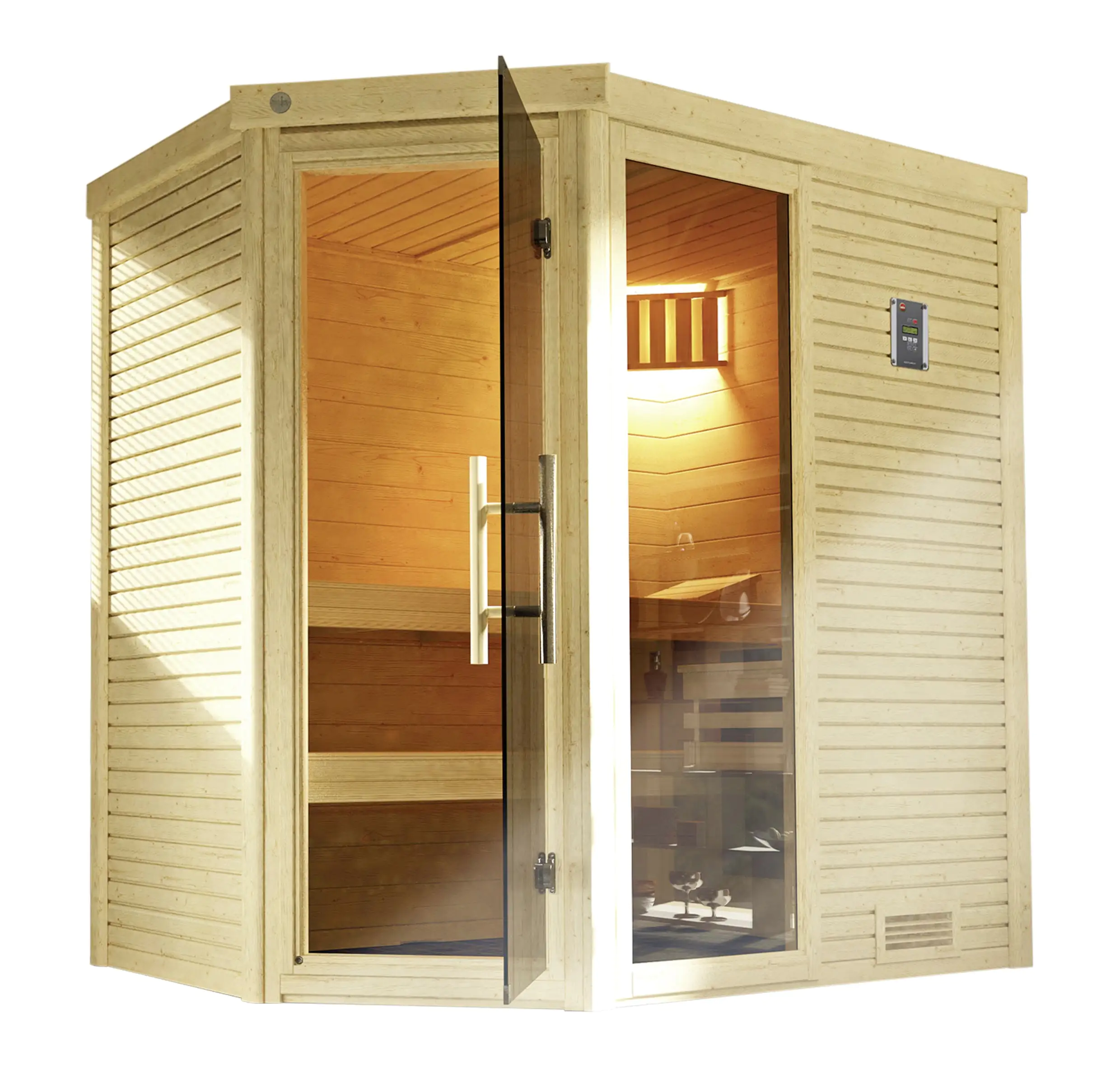 Weka Design-Sauna CUBILIS Gr. 2 Sparset 7,5 kw OS
