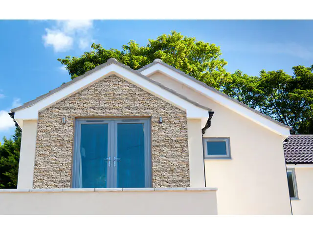 Verblender Ecke Porto grau-beige