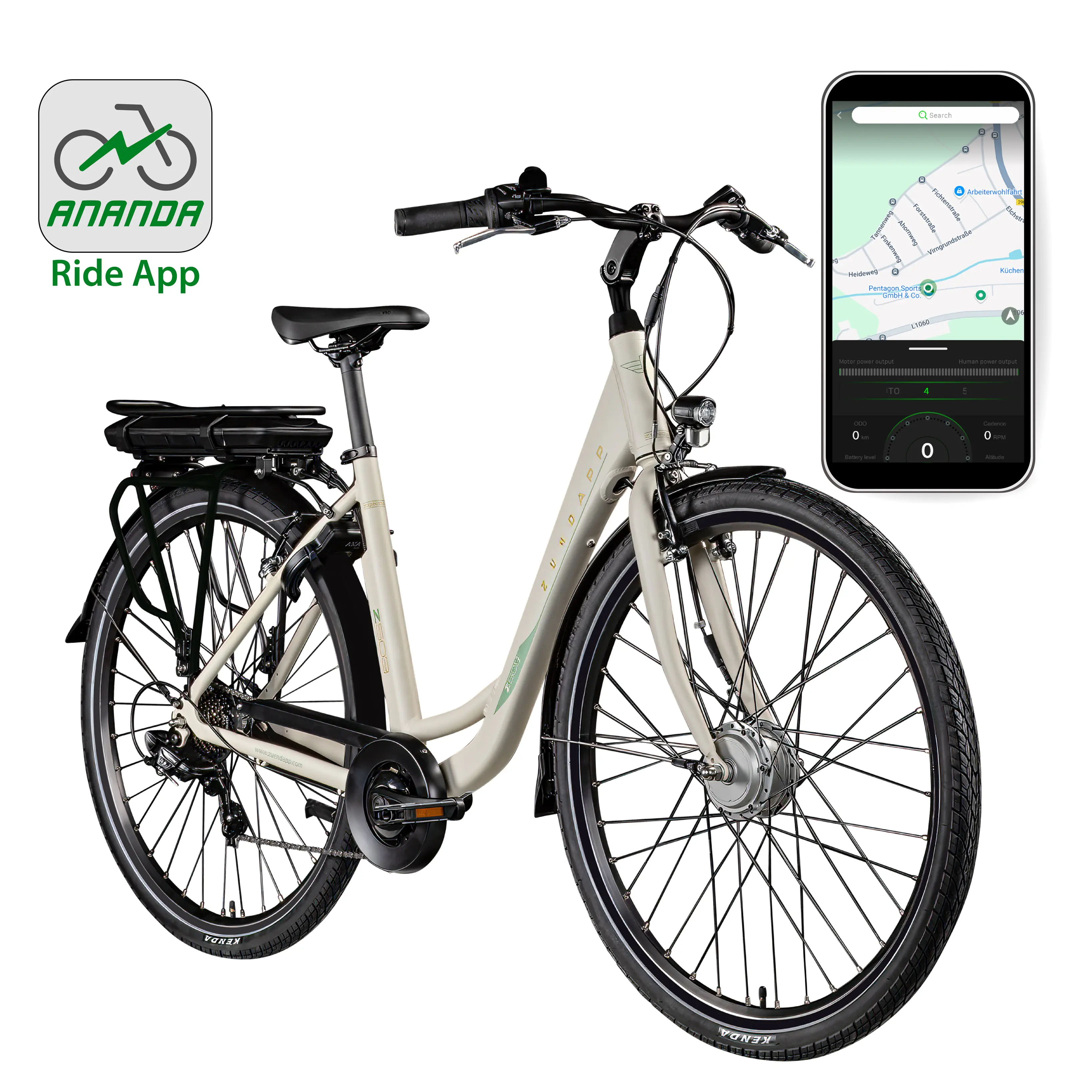 Zündapp E-Bike Z503 City 28 Zoll 7-Gang 522 Wh antique white 