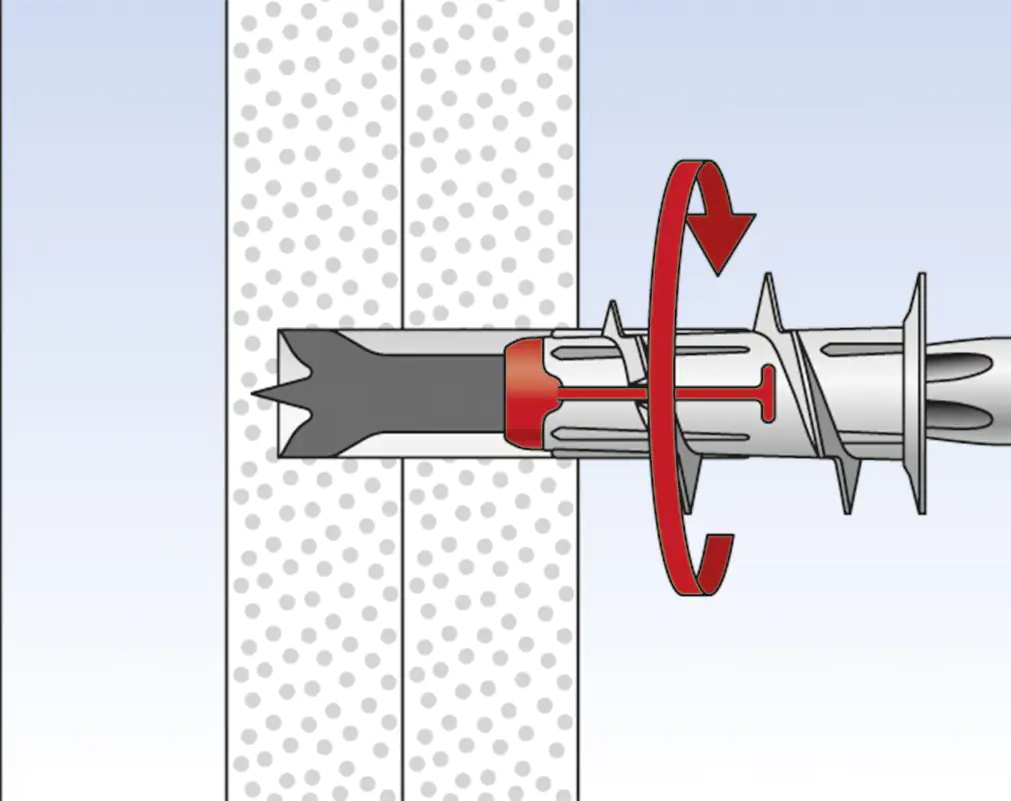 Fischer Gipskartondübel DuoBlade 44 mm - 40 Stück
