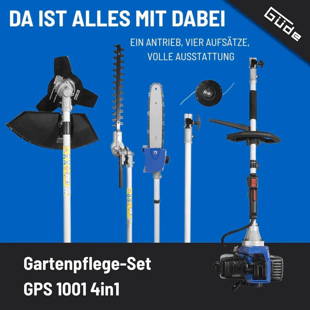 Güde Gartenpflege-Set GPS 1001 4in1