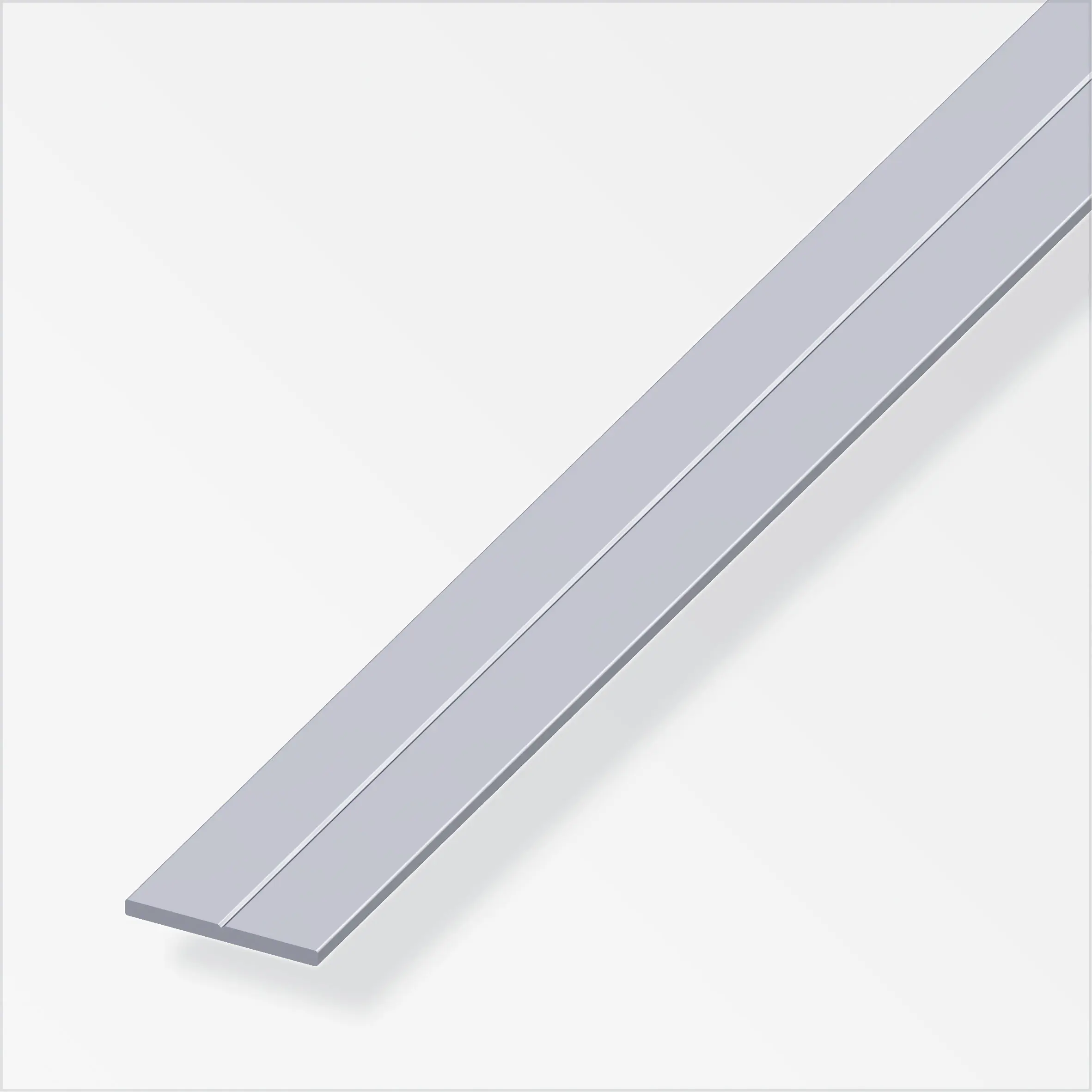 alfer Flachprofil Aluminium roh blank