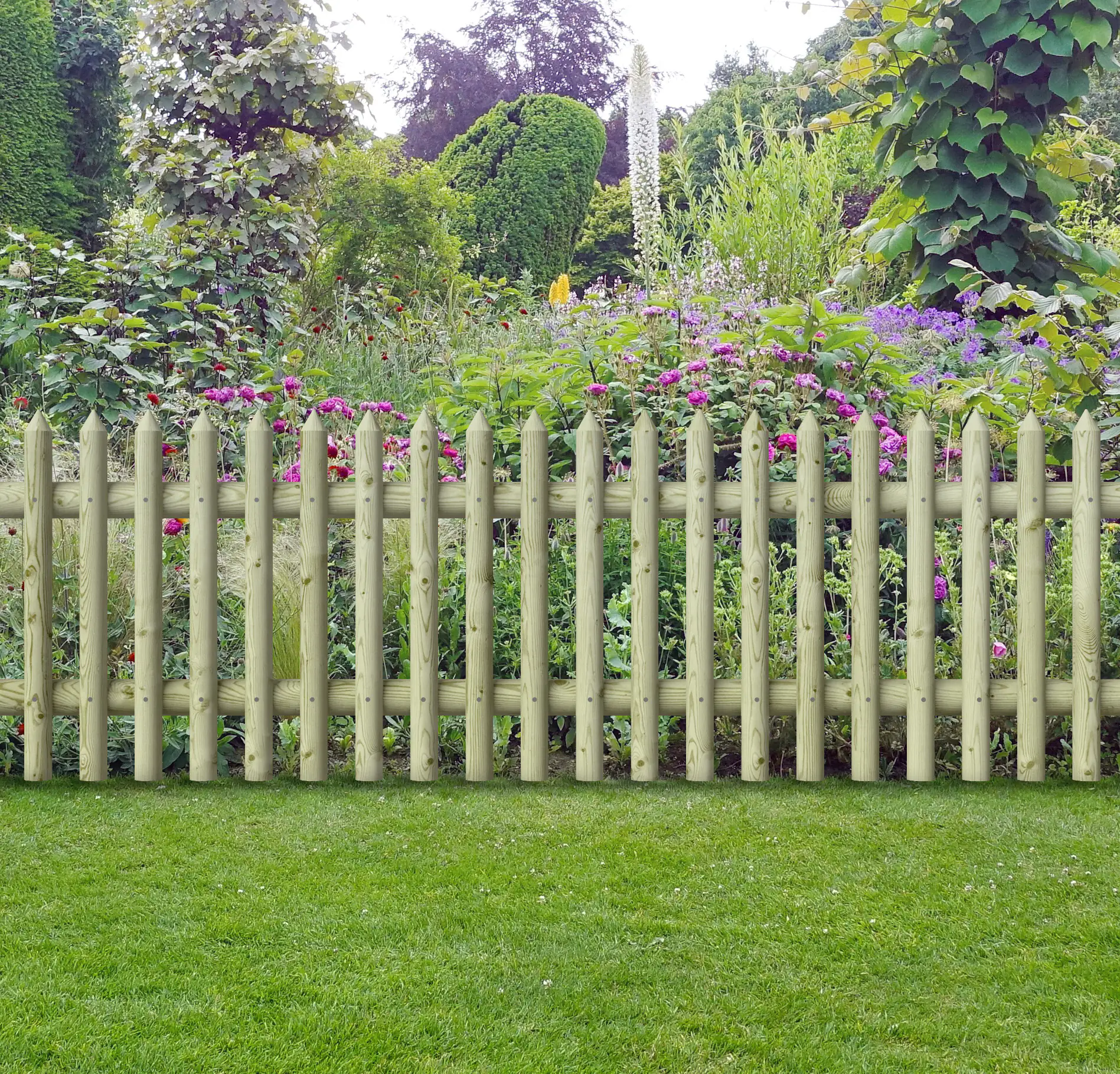 Senkrechtzaun 250 x 80 cm, kesseldruckimprägniert
