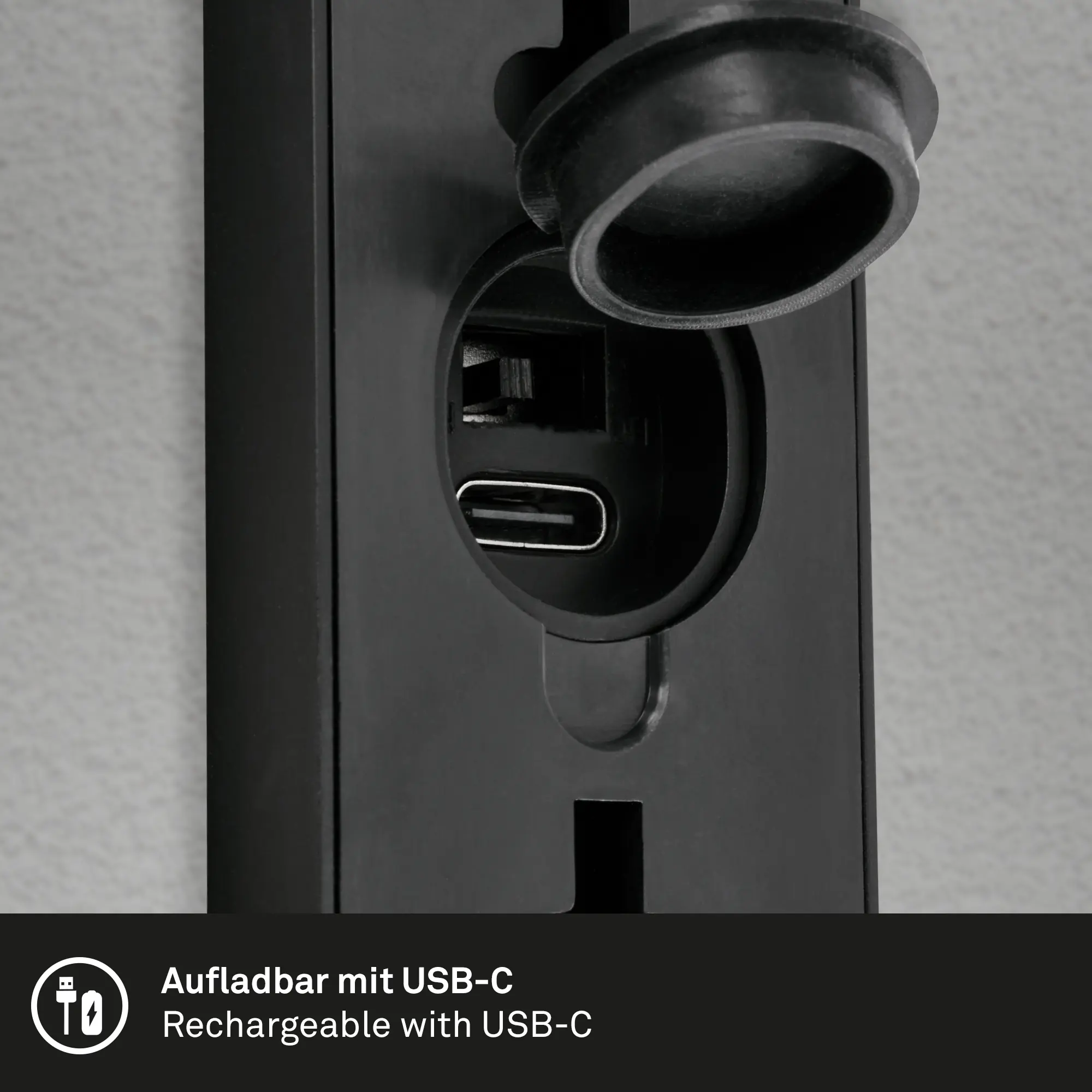 Briloner LED Akku-Außenwandleuchte Lima  6W schwarz Bewegungsmelder warmweiß