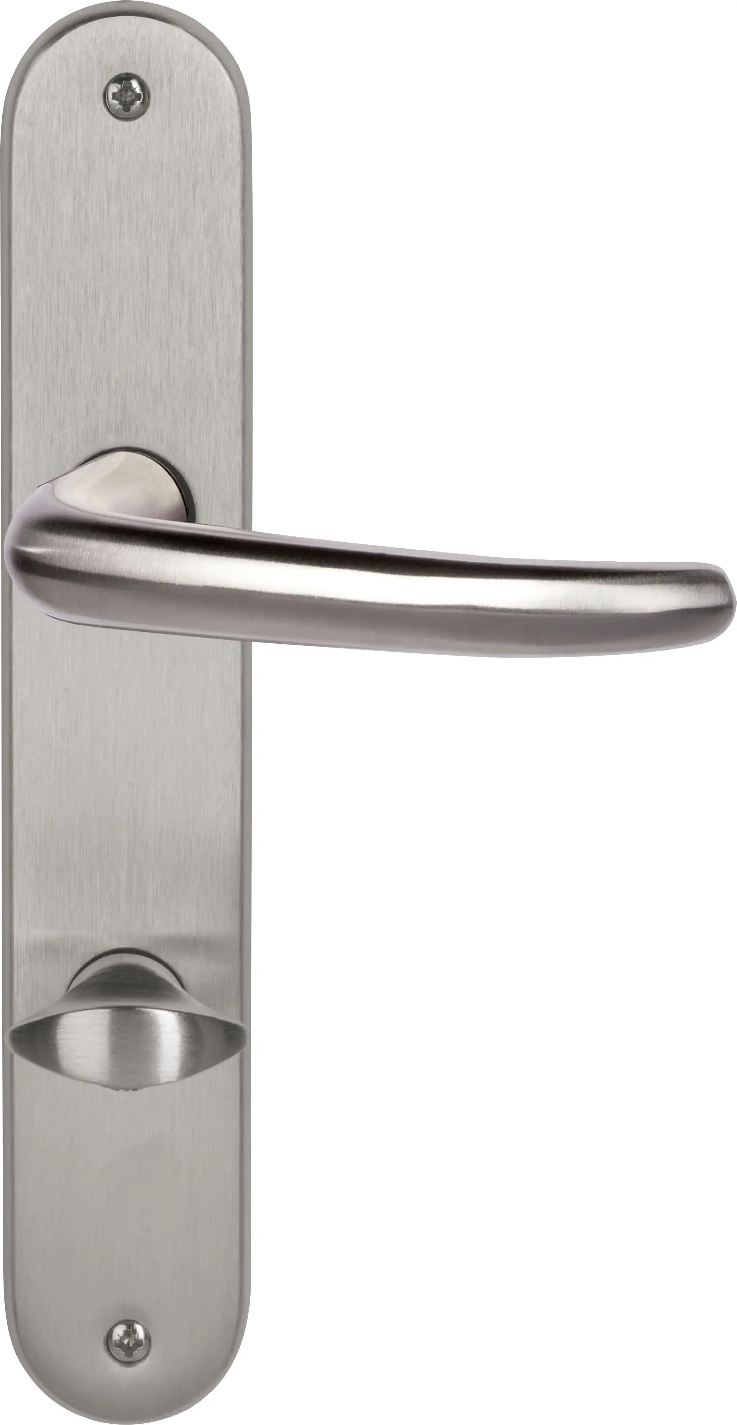 Südmetall WC-Türgriff-Garnitur Langschild Barcelona Edelstahl satiniert silber 235 x 40 mm