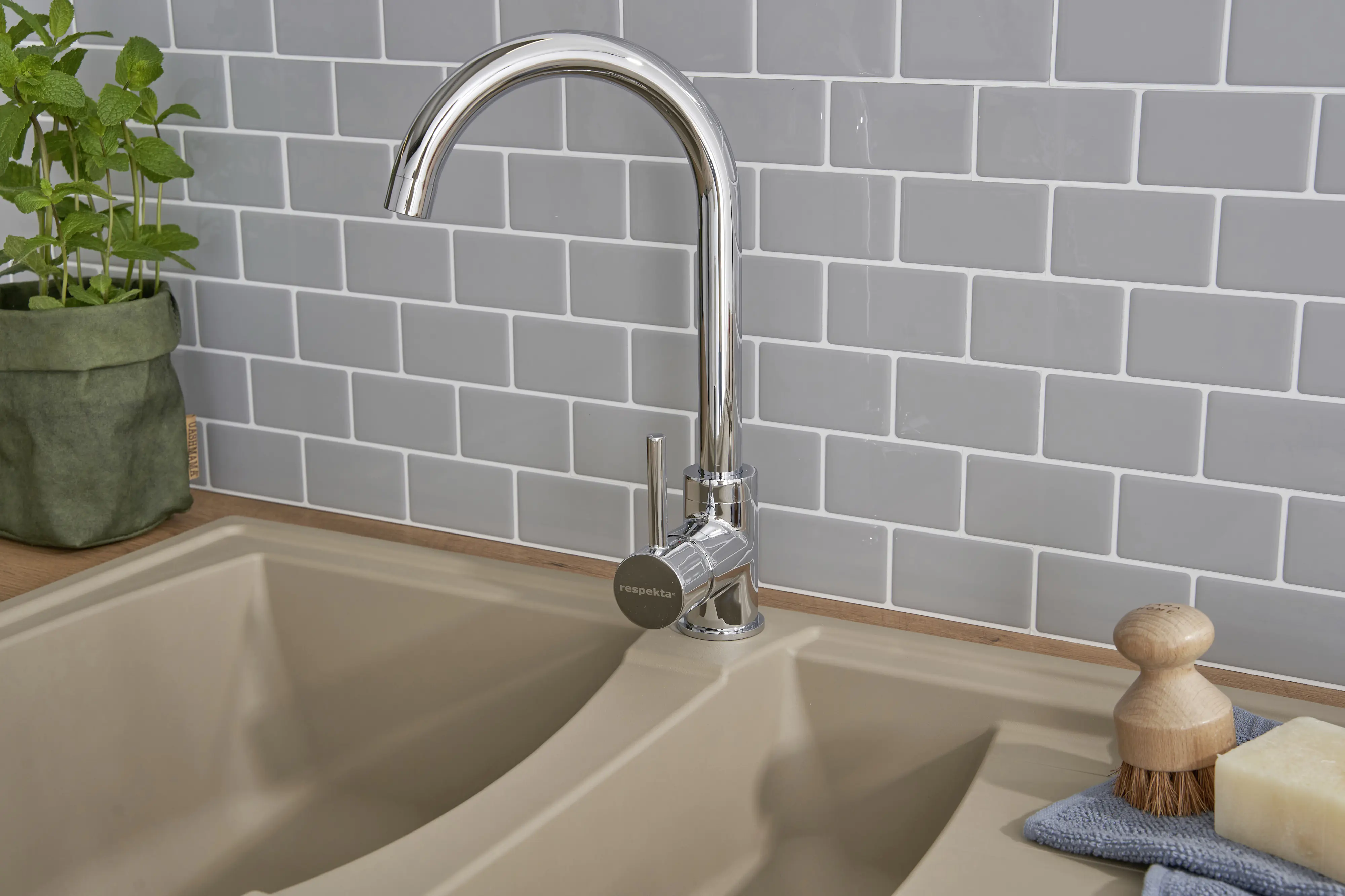 respekta Mineralite Einbauspüle BOSTON100X50B