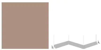 Getalit Innenecke 90° Plus 35 x 35 x 35 mm, grau-braun