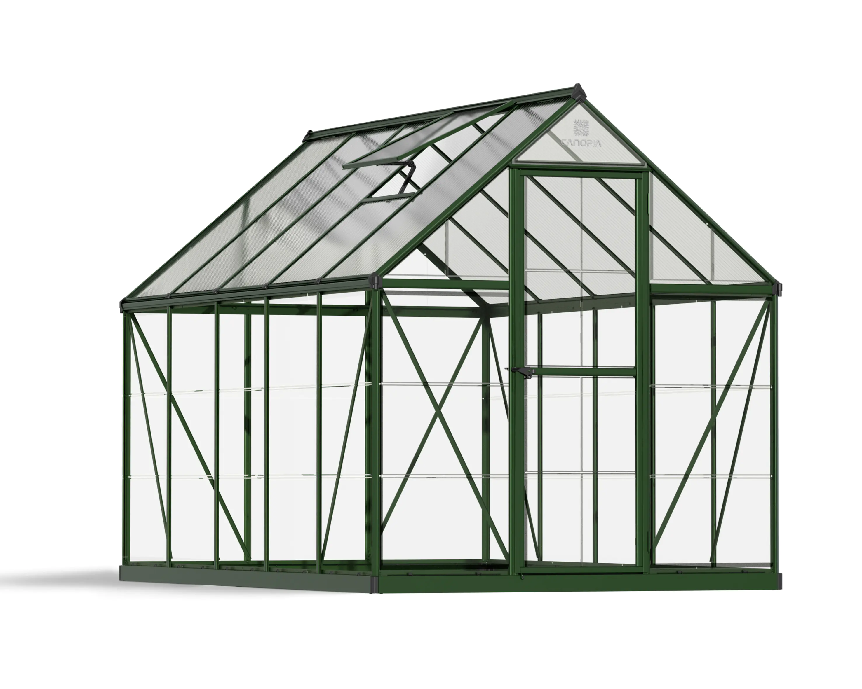 Canopia Gewächshaus Hybrid Alu grün 306 x 185 cm