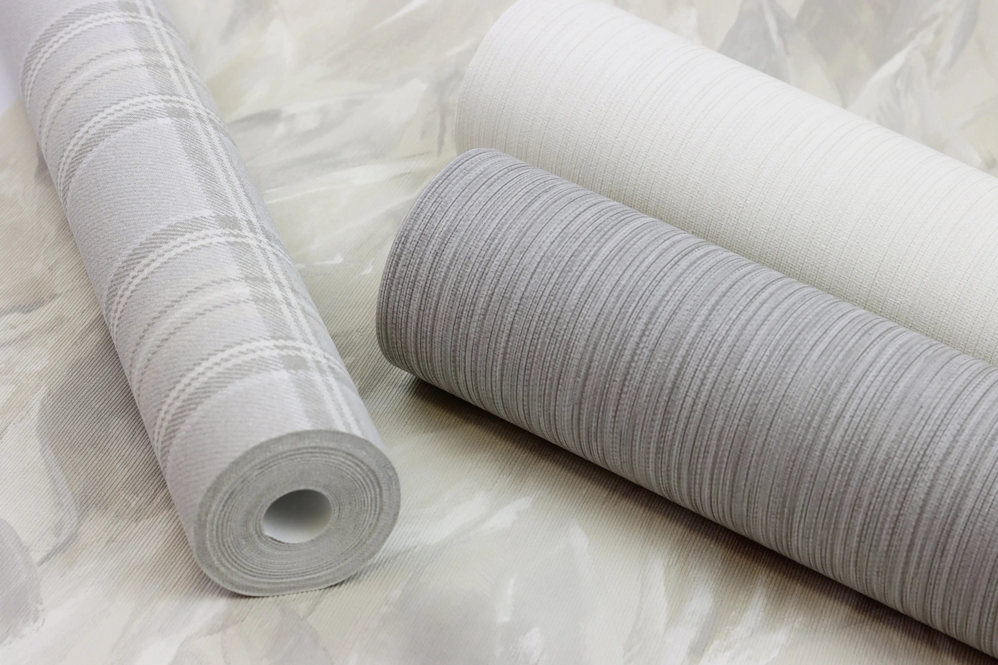 Rasch Vliestapete 537604 Weiß-Offwhite Uni 10,05 m x 0,53 m