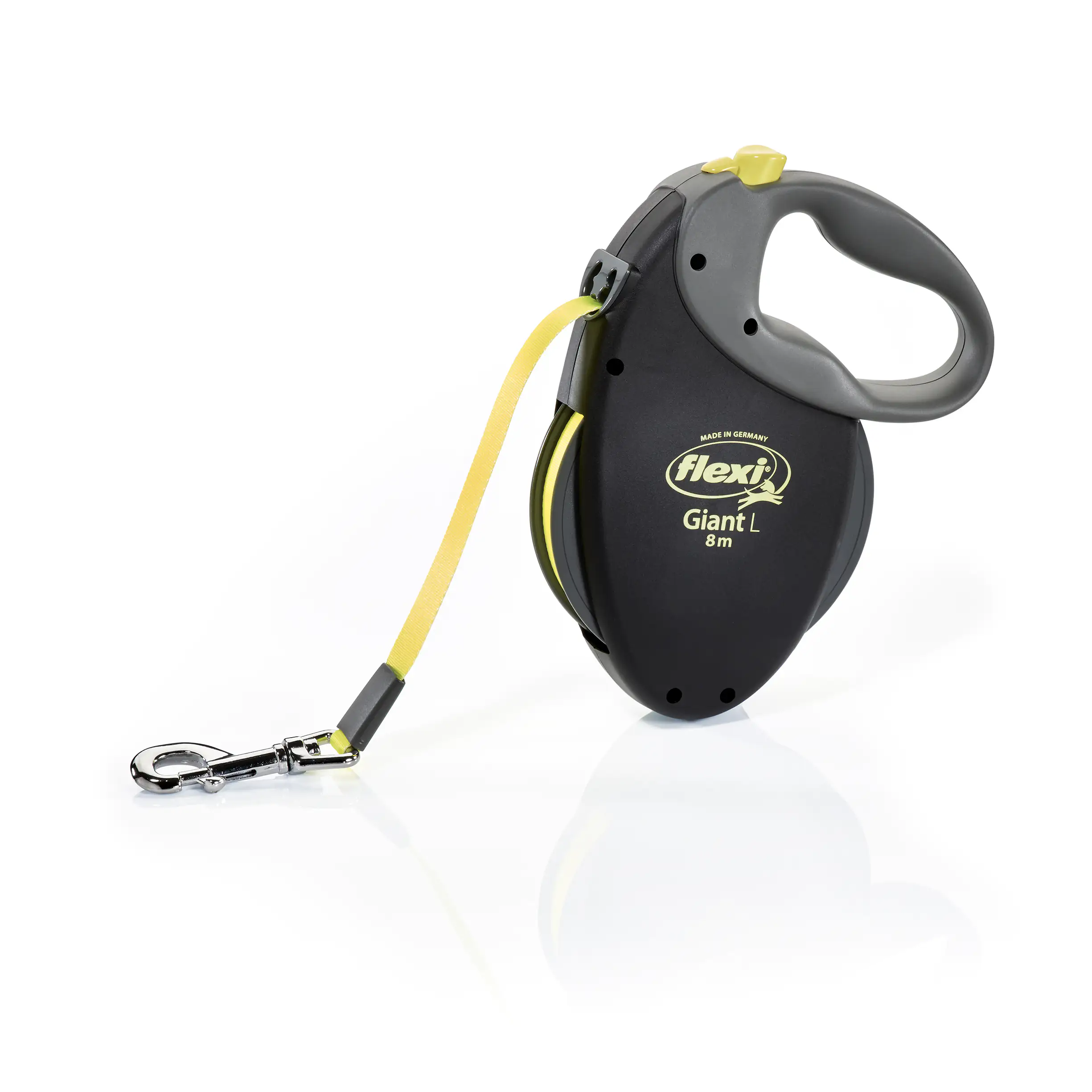 Flexi Hundeleine Giant neon, Gurt 8 m